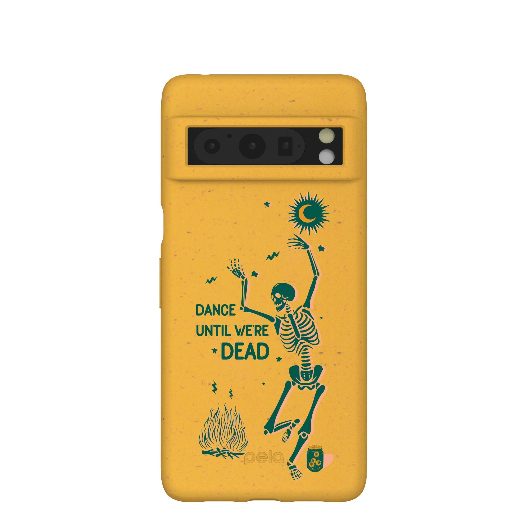 Honey Dancing Skeleton Google Pixel 8 Pro Case Refurbished - Pela Case refurbished available on Cerqular
