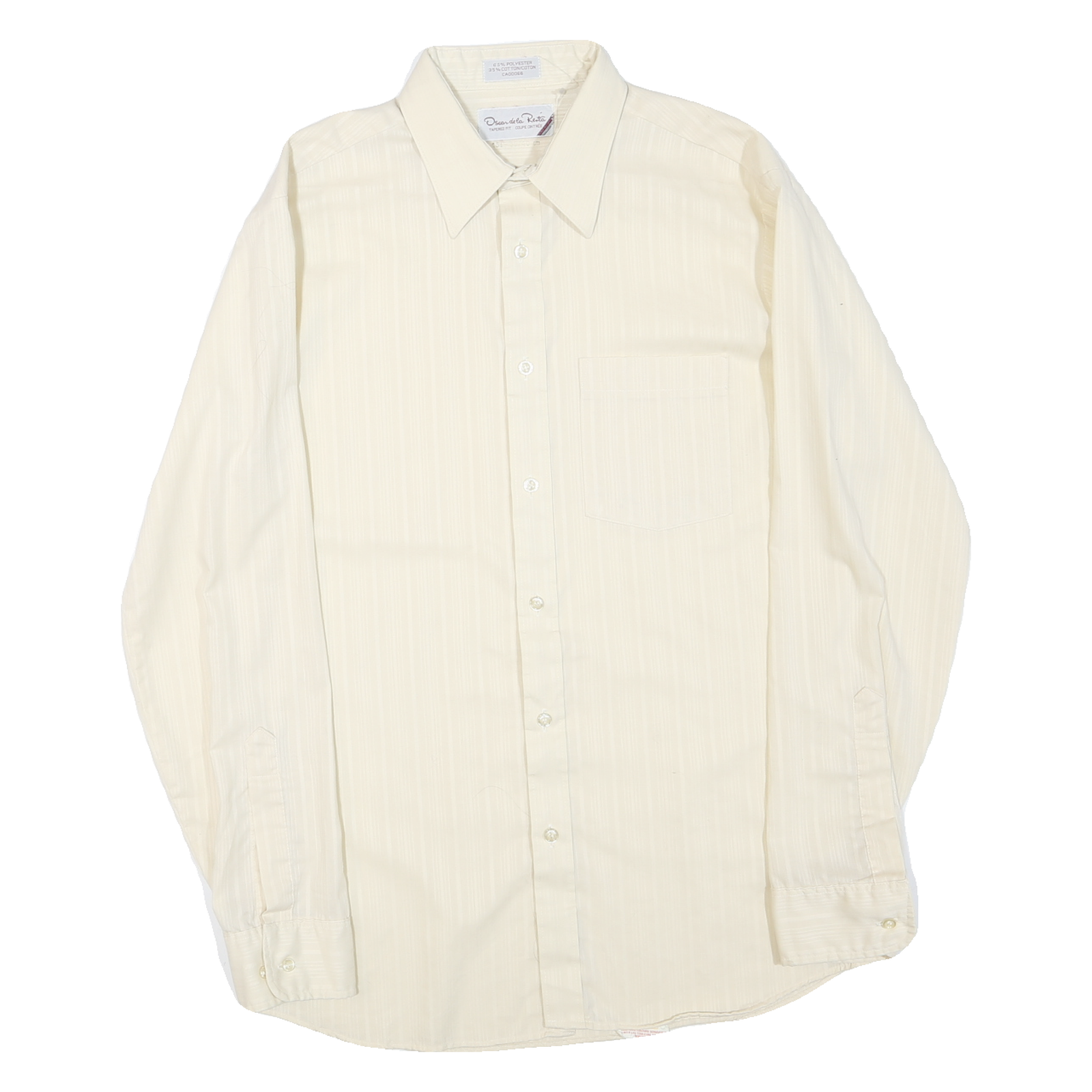Buy OSCAR DE LA RENTA Mens Cream Plain Shirt M Classic Fit Long Sleeve Button Refurbished - $45.49 OSCAR DE LA RENTA Mens Cream Plain Shirt M Classic Fit Long Sleeve Button Refurbished - N/A refurbished available on Cerqular