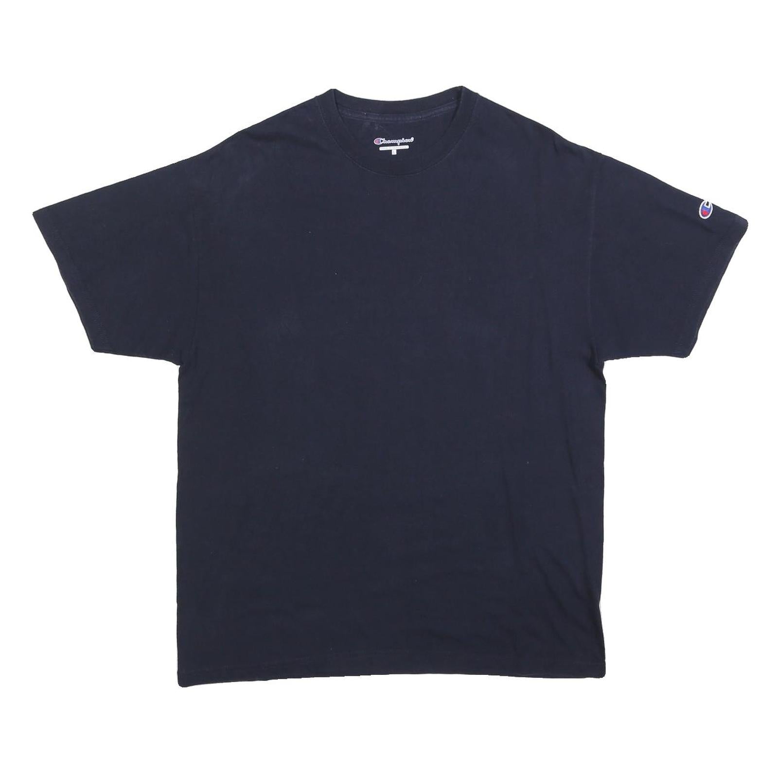 CHAMPION Mens Black Classic T-Shirt L Short Sleeve Crew Neck Cotton Blend Refurbished - N/A refurbished available on Cerqular