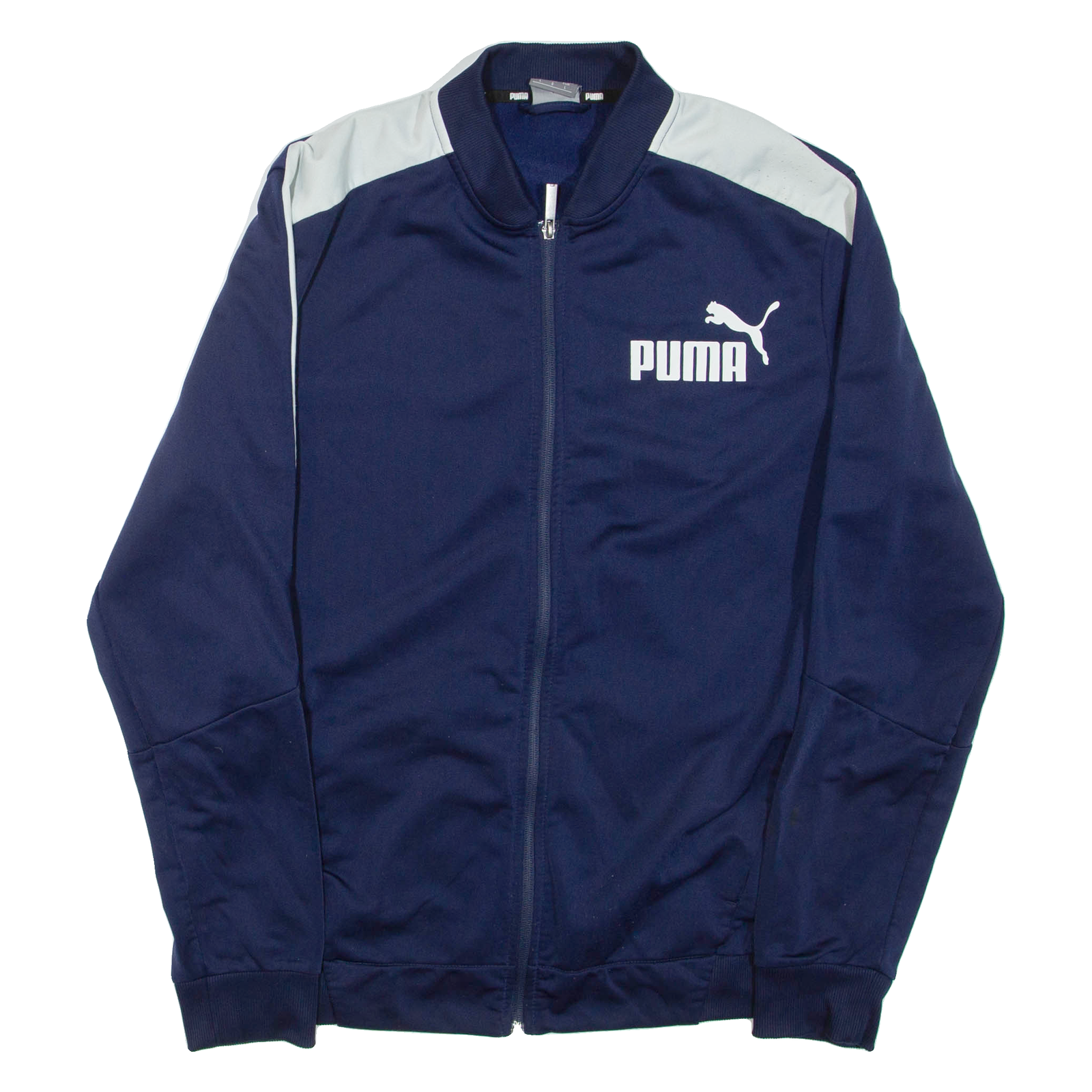 PUMA Mens Track Jacket Blue L Refurbished - N/A refurbished available on Cerqular