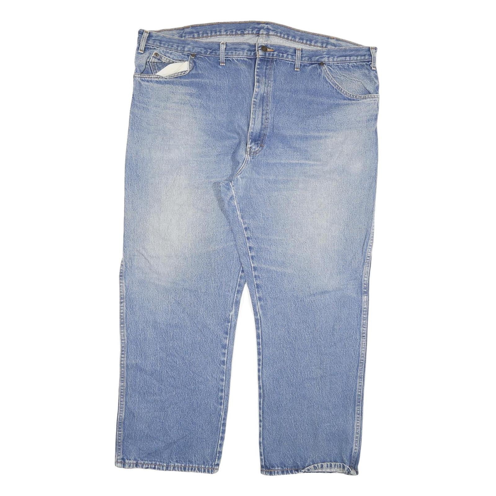 DICKIES Mens Jeans Blue Regular Straight Denim Medium W48 L30 Workwear Zip Refurbished - N/A refurbished available on Cerqular