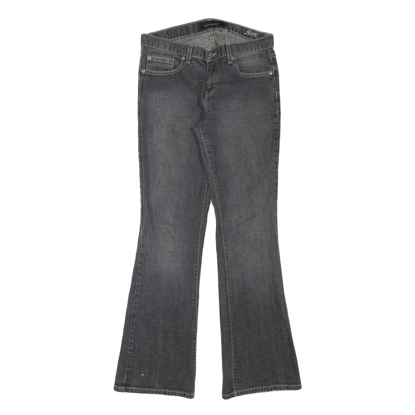 CALVIN KLEIN JEANS Womens Regular Flared Denim Medium W30 L31 Stretch Cotton Refurbished - N/A refurbished available on Cerqular