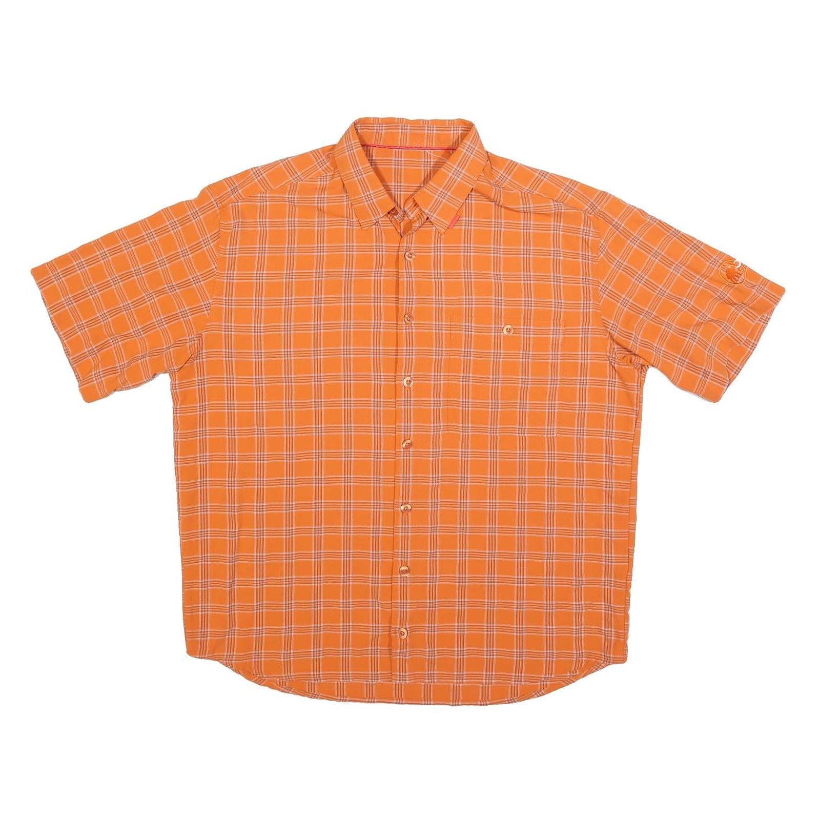 Buy MAMMUT Mens Orange Check Outdoor Short Sleeve Shirt L Lightweight Casual Refurbished - $41.59 MAMMUT Mens Orange Check Outdoor Short Sleeve Shirt L Lightweight Casual Refurbished - N/A refurbished available on Cerqular