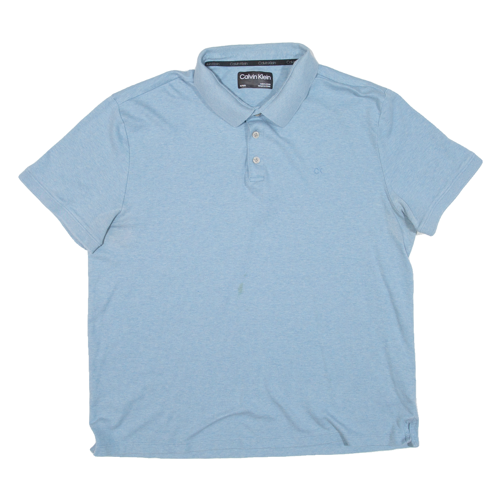 CALVIN KLEIN Mens Polo Shirt Blue XL Refurbished - N/A refurbished available on Cerqular