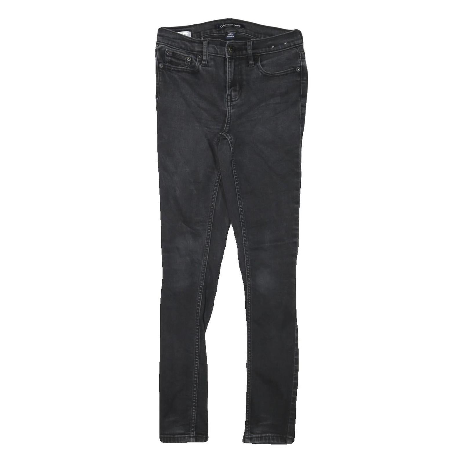 CALVIN KLEIN JEANS Womens Black Slim Skinny Denim Medium W25 L27 Stretch Refurbished - N/A refurbished available on Cerqular