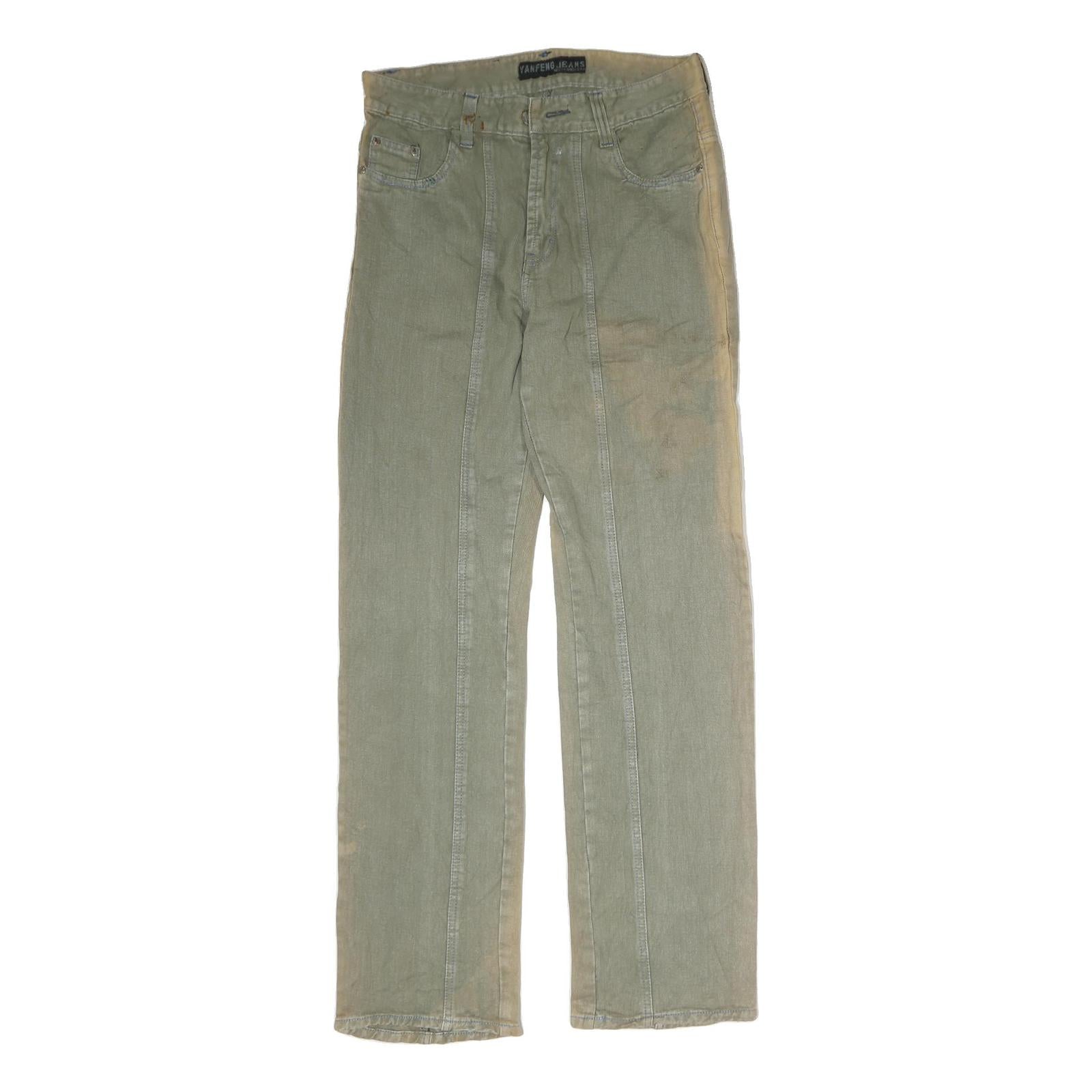 Buy YANFENG JEANS Mens Regular Cotton Jeans Beige & Green W32 L33 Stylish Casual Refurbished - $20.79 YANFENG JEANS Mens Regular Cotton Jeans Beige & Green W32 L33 Stylish Casual Refurbished - N/A refurbished available on Cerqular
