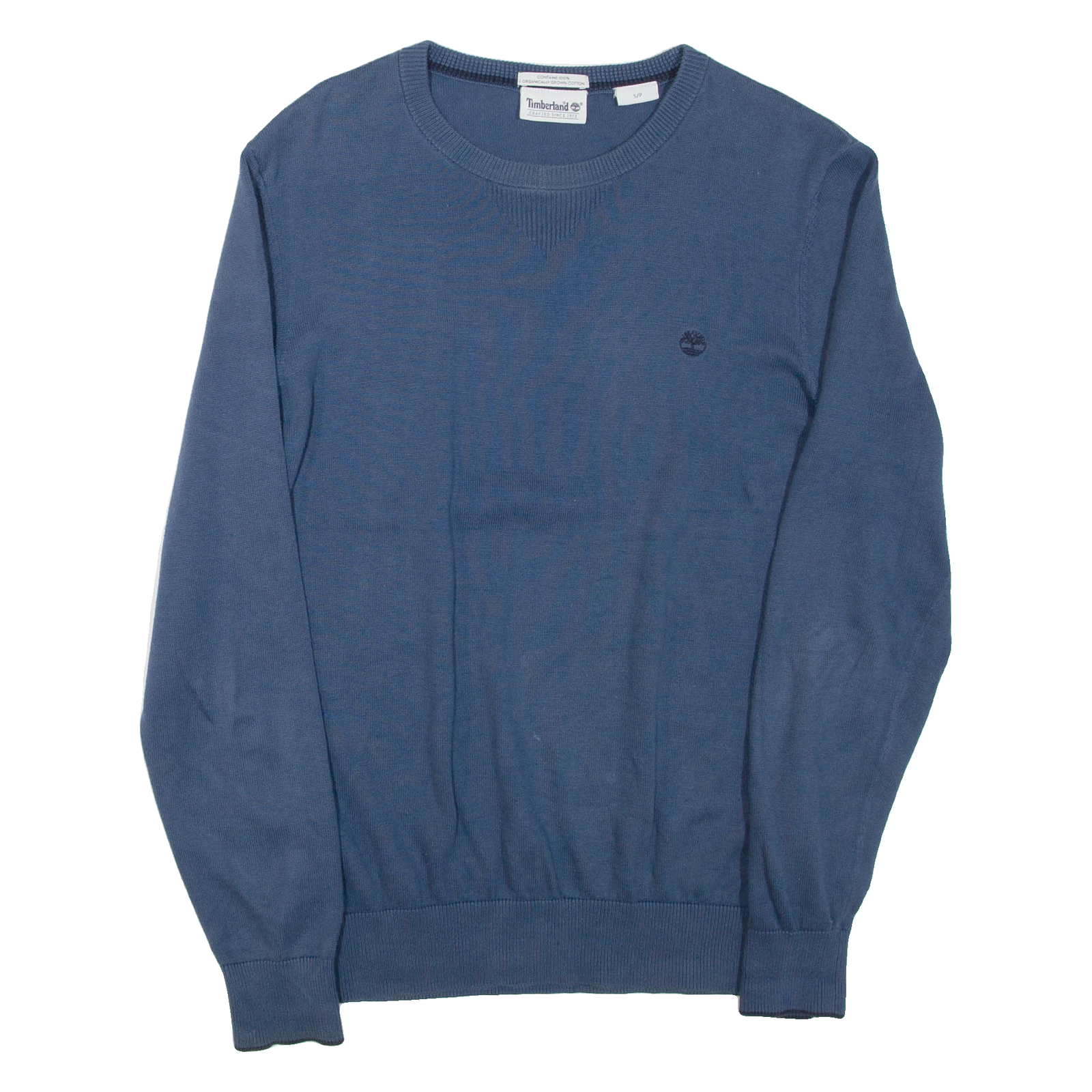TIMBERLAND Mens Jumper Blue Tight Knit S Refurbished - N/A refurbished available on Cerqular