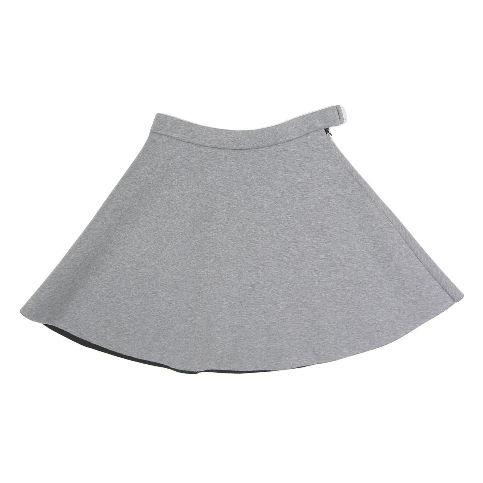 COS Womens Grey Flare Cotton Blend Skirt S Lightweight Soft Comfortable Refurbished - N/A refurbished available on Cerqular