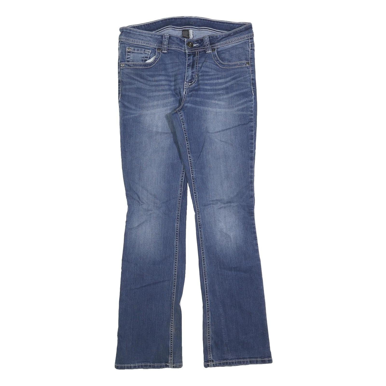 APT 9 Womens Blue Regular Bootcut Denim Medium W32 L32 Embroidered Pockets Refurbished - N/A refurbished available on Cerqular