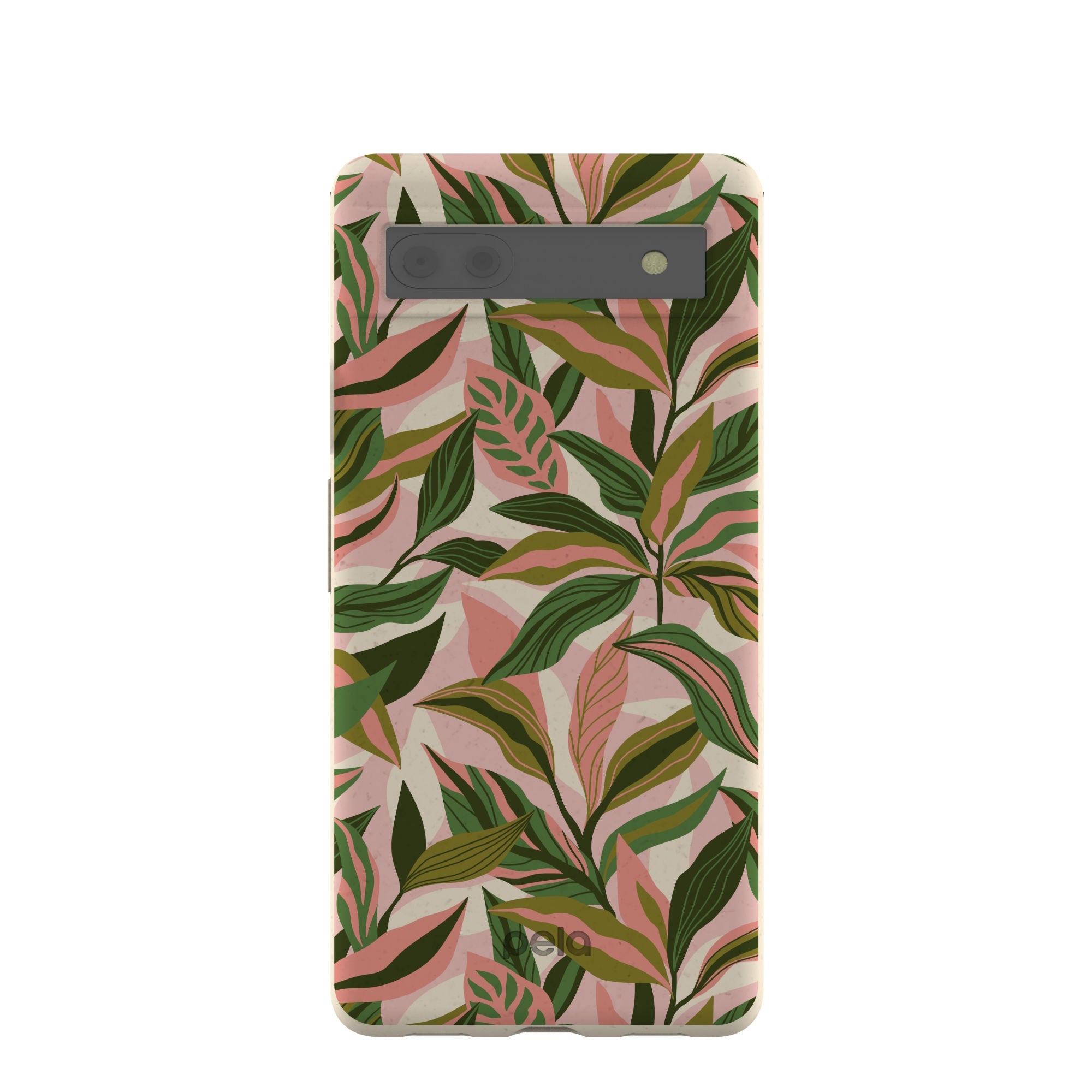 London Fog Pink Botanics Google Pixel 6a Case Refurbished - Pela Case refurbished available on Cerqular