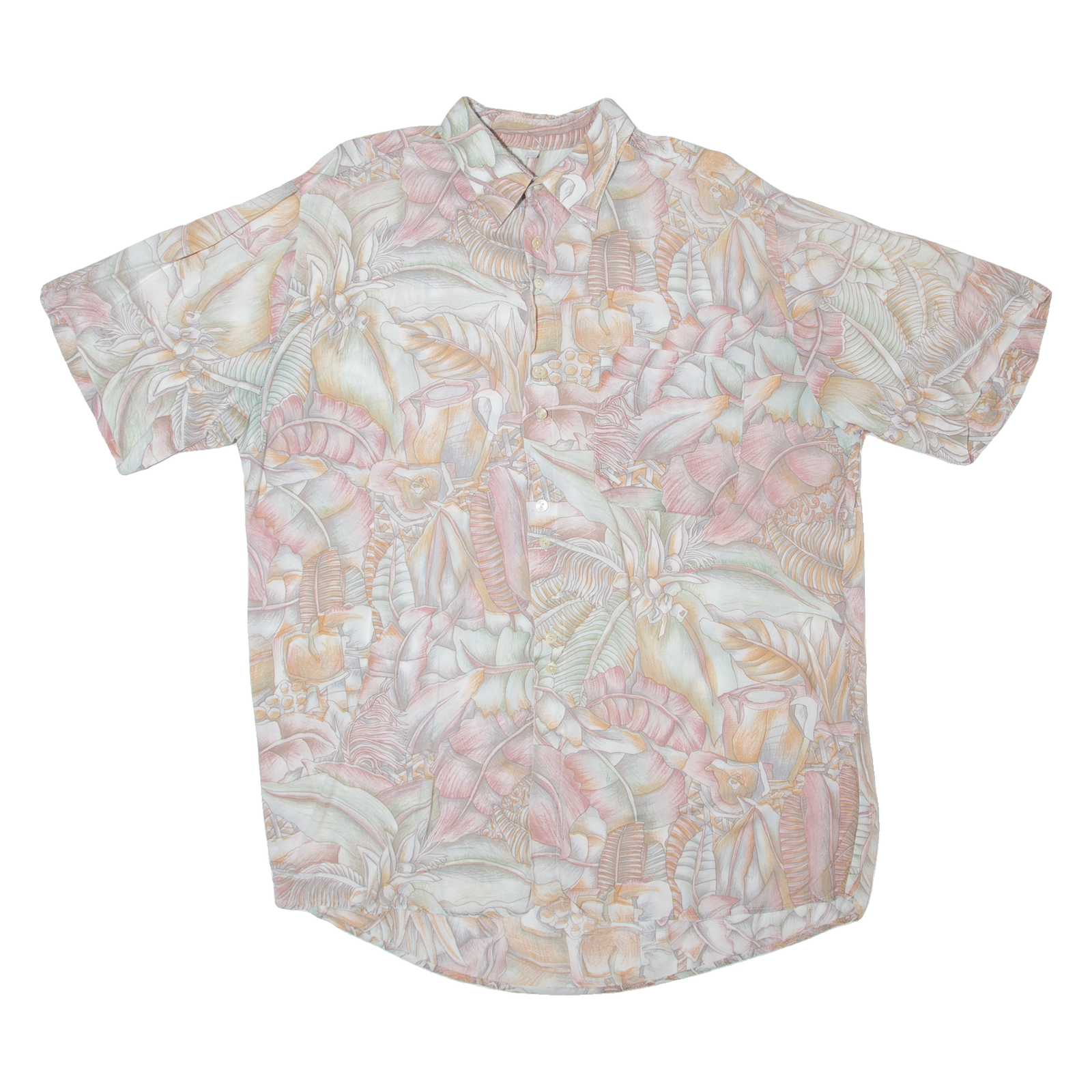 Mens Shirt Pink Crazy Pattern L Refurbished - N/A refurbished available on Cerqular