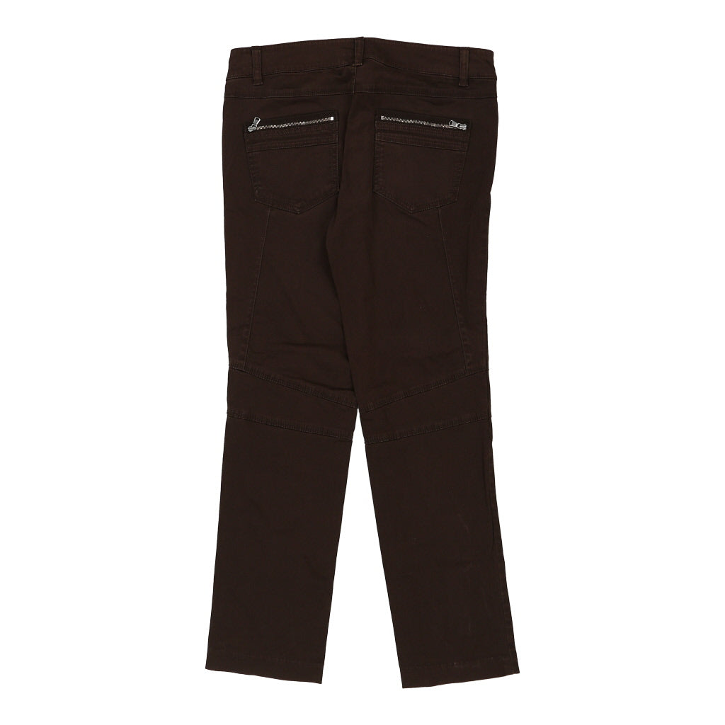Buy Pennyblack Trousers - 32W UK 12 Brown Cotton Refurbished - $16.87 Pennyblack Trousers - 32W UK 12 Brown Cotton Refurbished - Thrifted (note: this is a term often used to describe second- refurbished available on Cerqular