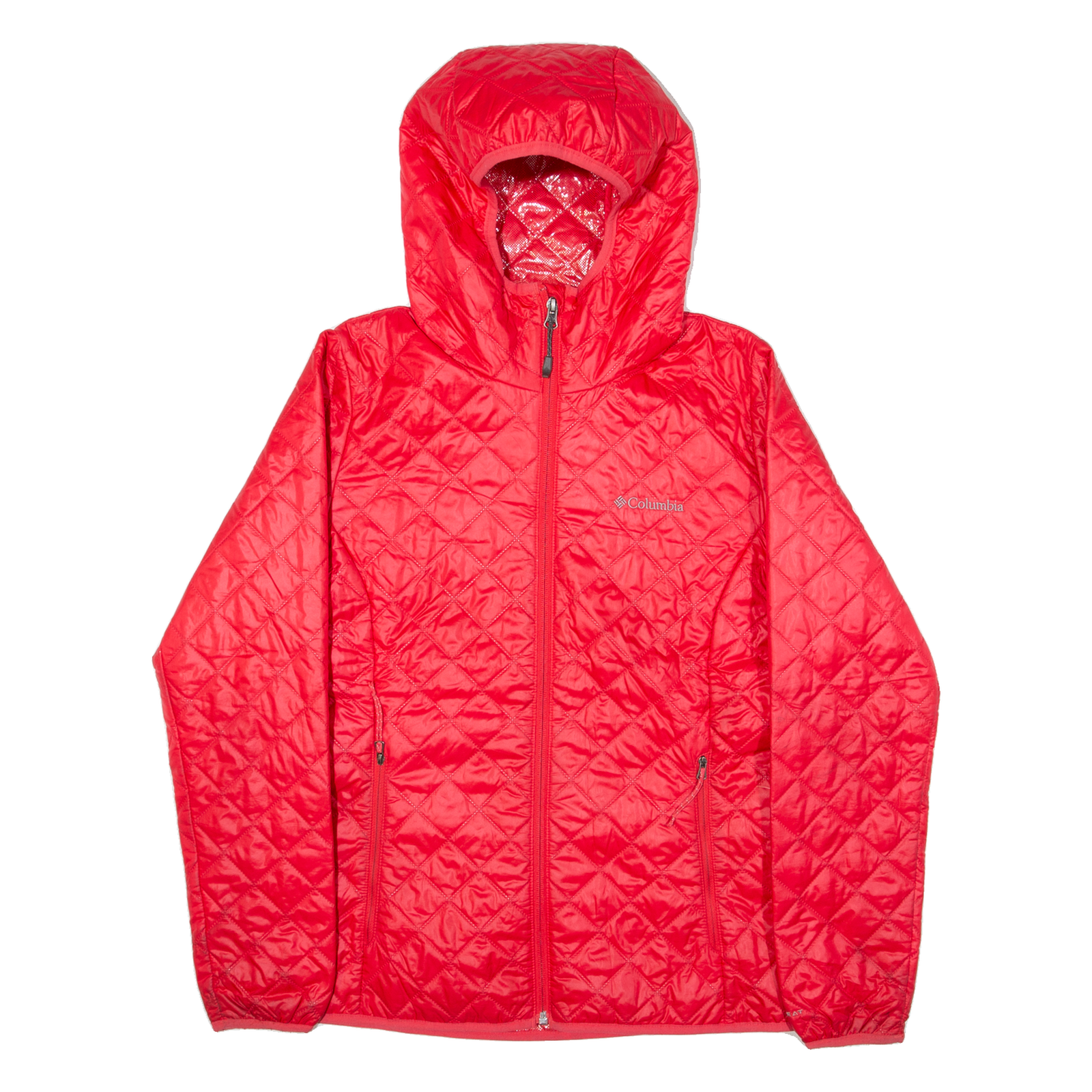 COLUMBIA Insulated Womens Quilted Jacket Pink Hooded S Refurbished - N/A refurbished available on Cerqular