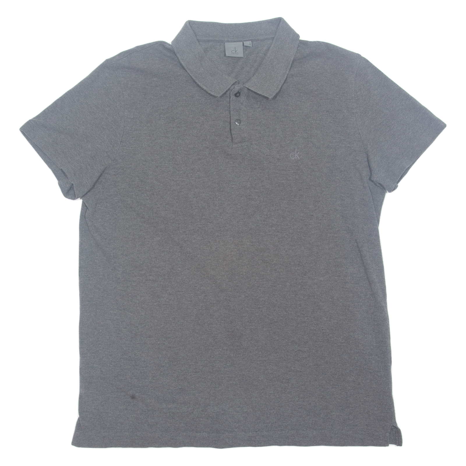 CALVIN KLEIN Mens Polo Shirt Grey M Refurbished - N/A refurbished available on Cerqular