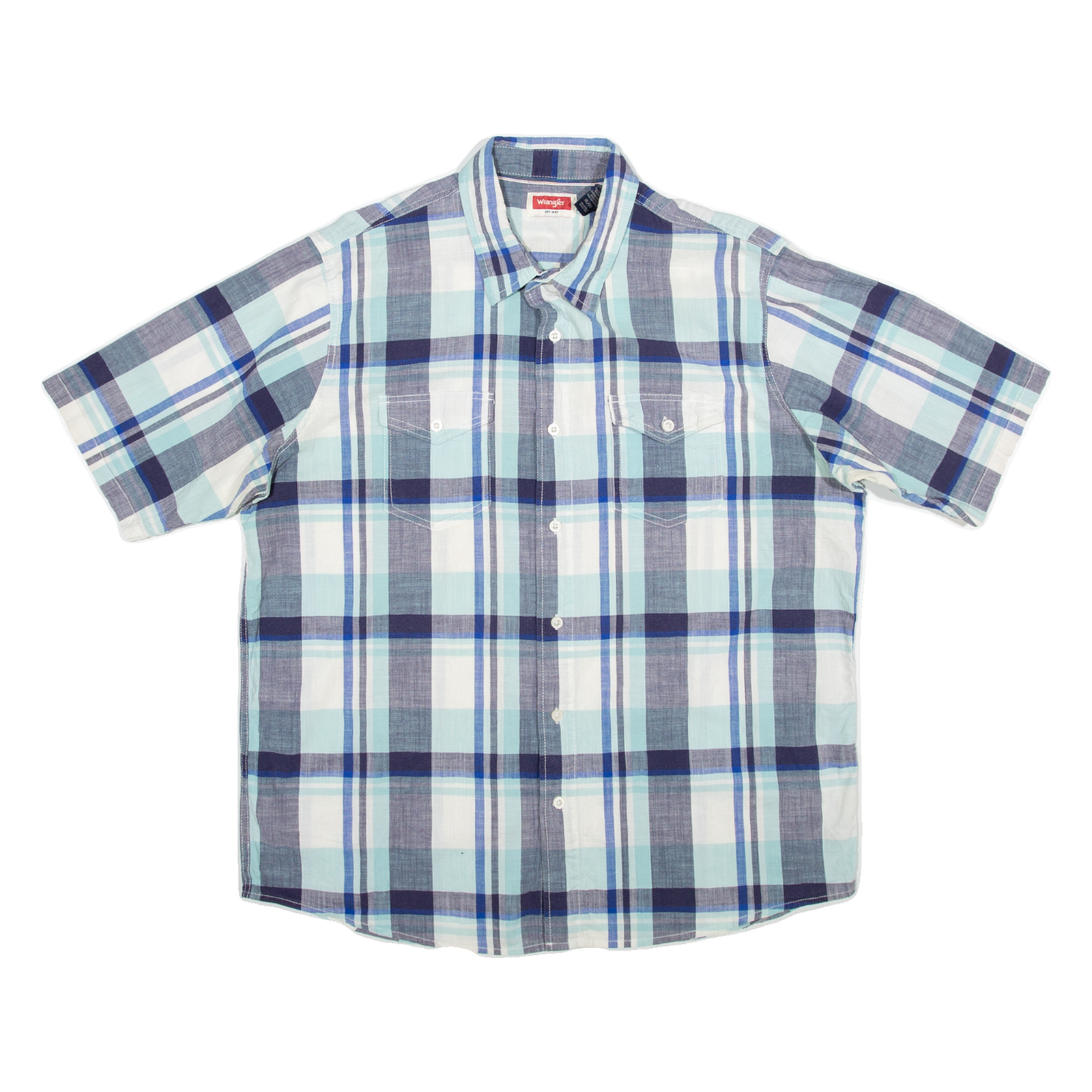 Buy WRANGLER Mens Shirt Blue Check XL Refurbished - $28.59 WRANGLER Mens Shirt Blue Check XL Refurbished - N/A refurbished available on Cerqular