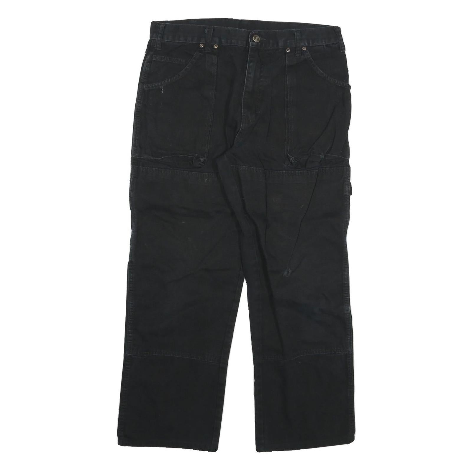 DICKIES Mens Black Relaxed Straight Denim Jeans W32 L28 Workwear Zip Fly Refurbished - N/A refurbished available on Cerqular
