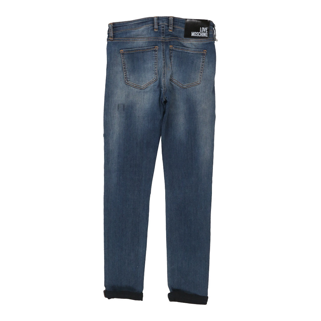 Love Moschino Skinny Fit Jeans - 26W UK 6 Blue Cotton Blend Refurbished - Thrifted (note: this is a term often used to describe second- refurbished available on Cerqular