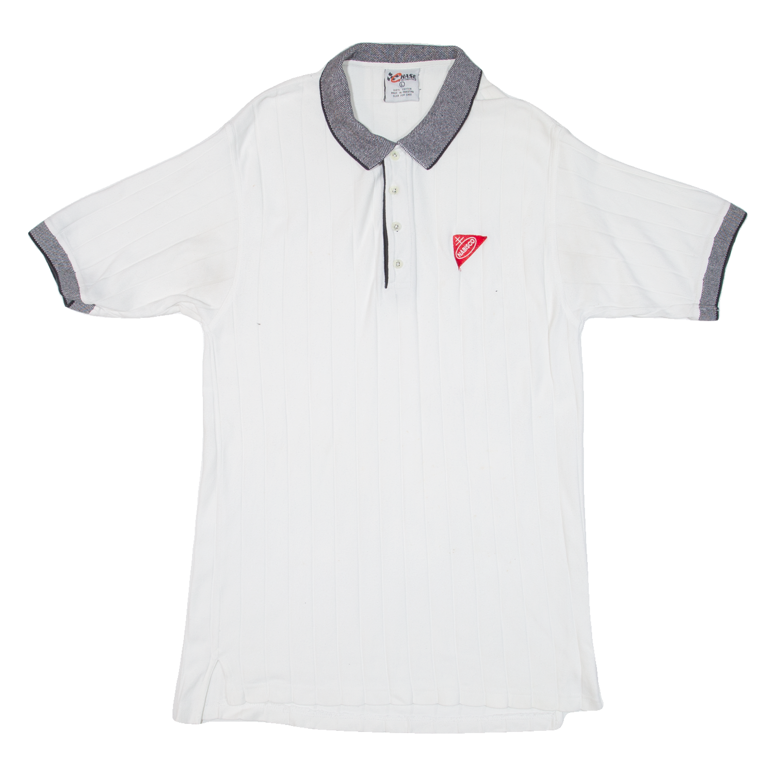 CHASE AUTHENTICS Mens Polo Shirt White L Refurbished - N/A refurbished available on Cerqular
