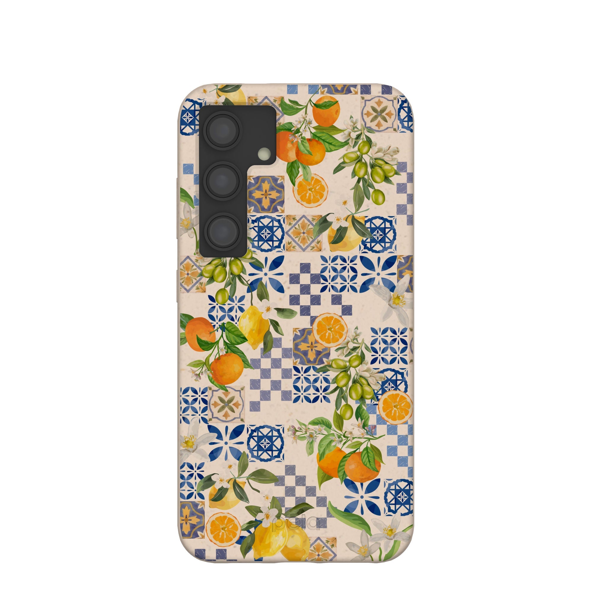 Seashell Amalfi Fruits Samsung Galaxy S24 Case Refurbished - Pela Case refurbished available on Cerqular