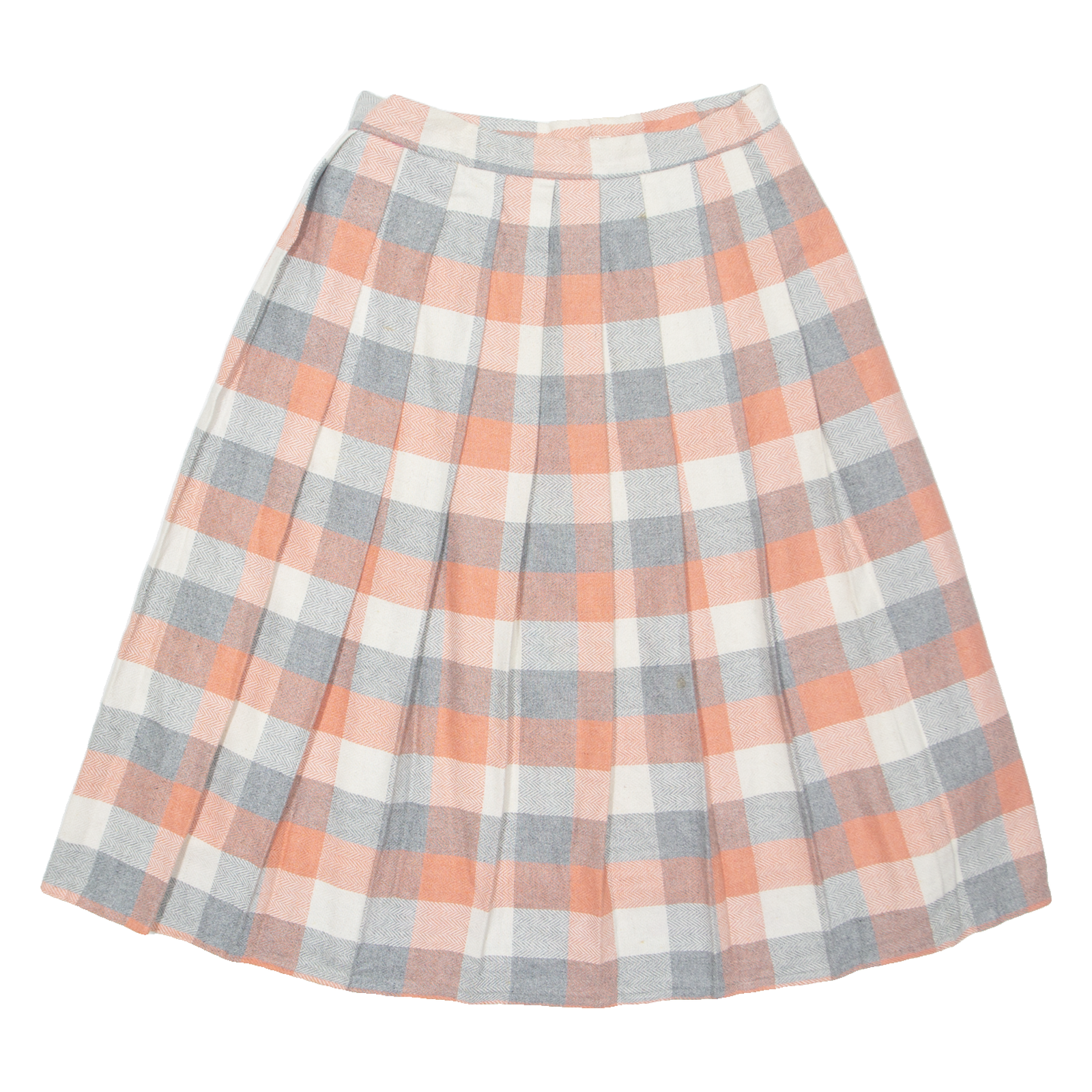 Womens Pleated Skirt Pink Midi Check M Refurbished - N/A refurbished available on Cerqular