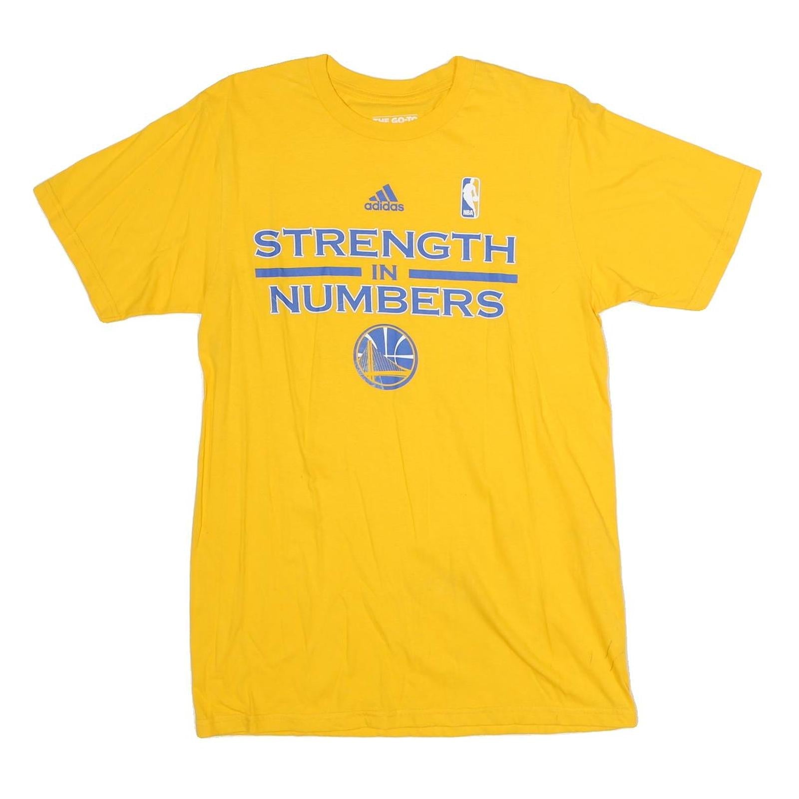 ADIDAS Mens Yellow NBA Graphic T-Shirt M Short Sleeve Crew Neck Cotton Refurbished - N/A refurbished available on Cerqular