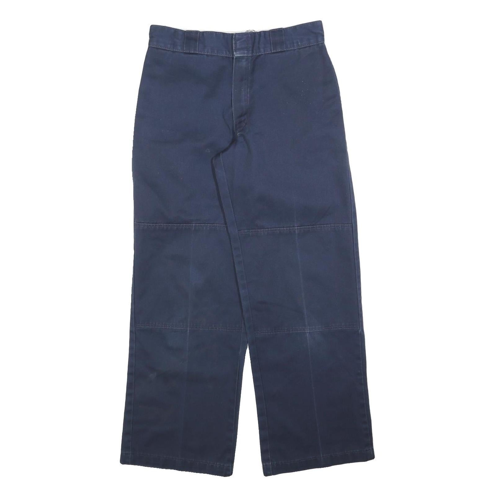 DICKIES Mens Cotton Blend Blue Loose Straight Trousers W30 L30 Workwear Pants Refurbished - N/A refurbished available on Cerqular