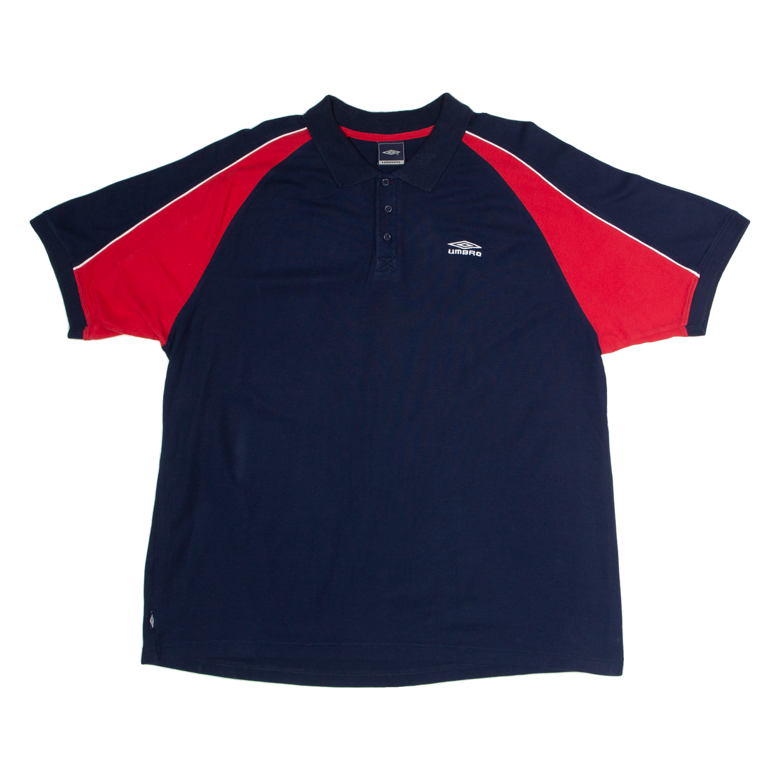 UMBRO Mens Polo Shirt Blue Colourblock 2XL Refurbished - N/A refurbished available on Cerqular
