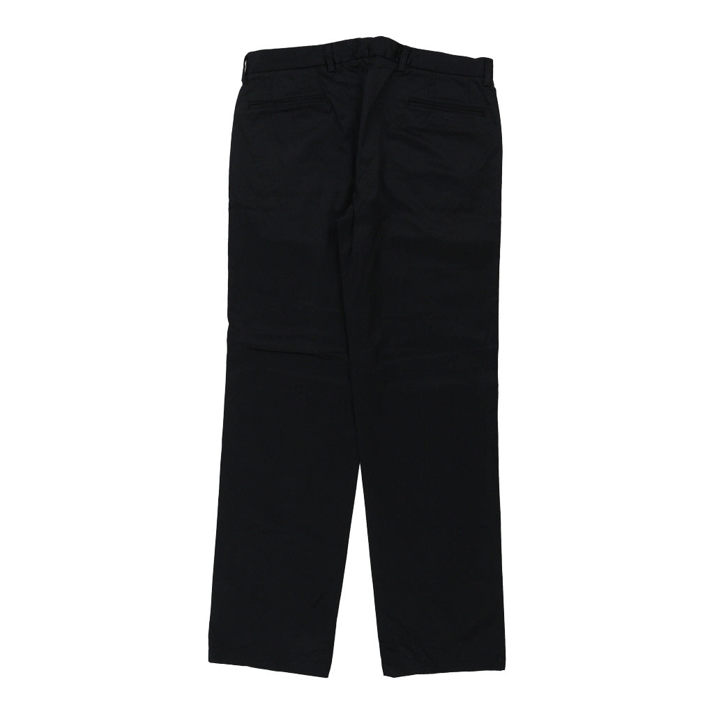Armani Pinstripe Trousers - 36W 33L Navy Cotton Blend Refurbished - Thrifted (note: this is a term often used to describe second- refurbished available on Cerqular