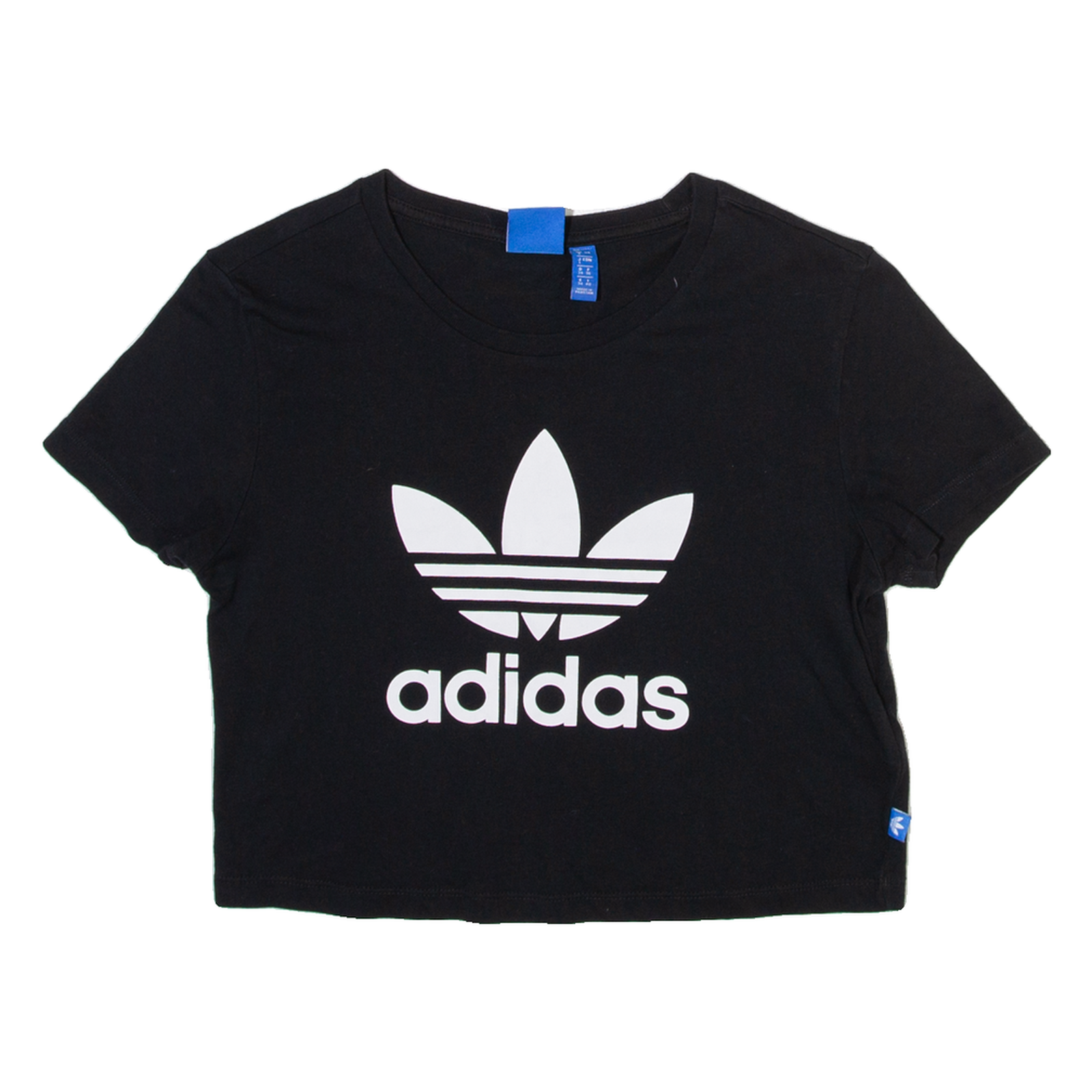 ADIDAS ORIGINALS Womens T-Shirt Black UK 8 Refurbished - N/A refurbished available on Cerqular