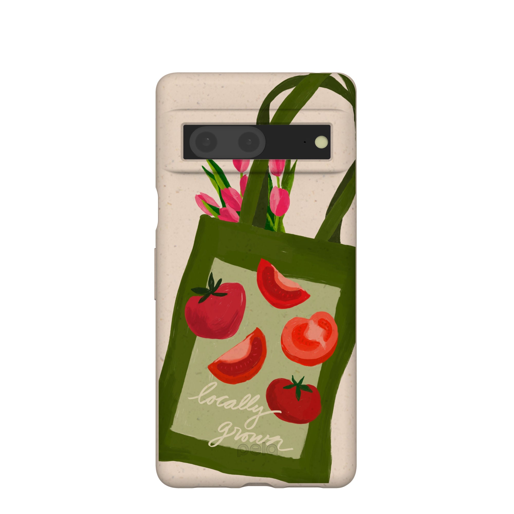 Buy Seashell Market Tote Google Pixel 7 Case Refurbished - $65.00 Seashell Market Tote Google Pixel 7 Case Refurbished - Pela Case refurbished available on Cerqular