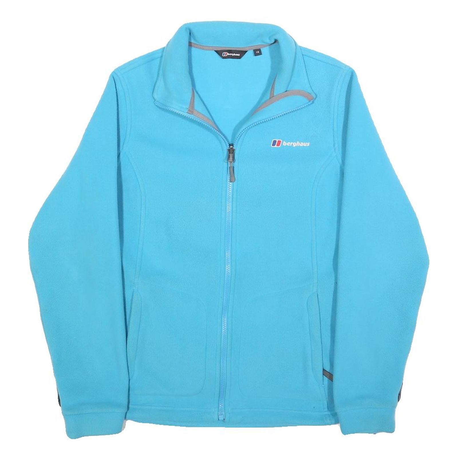 BERGHAUS Womens Blue Zip Fleece Jacket M Polyester Outdoor Casual Lightweight Refurbished - N/A refurbished available on Cerqular