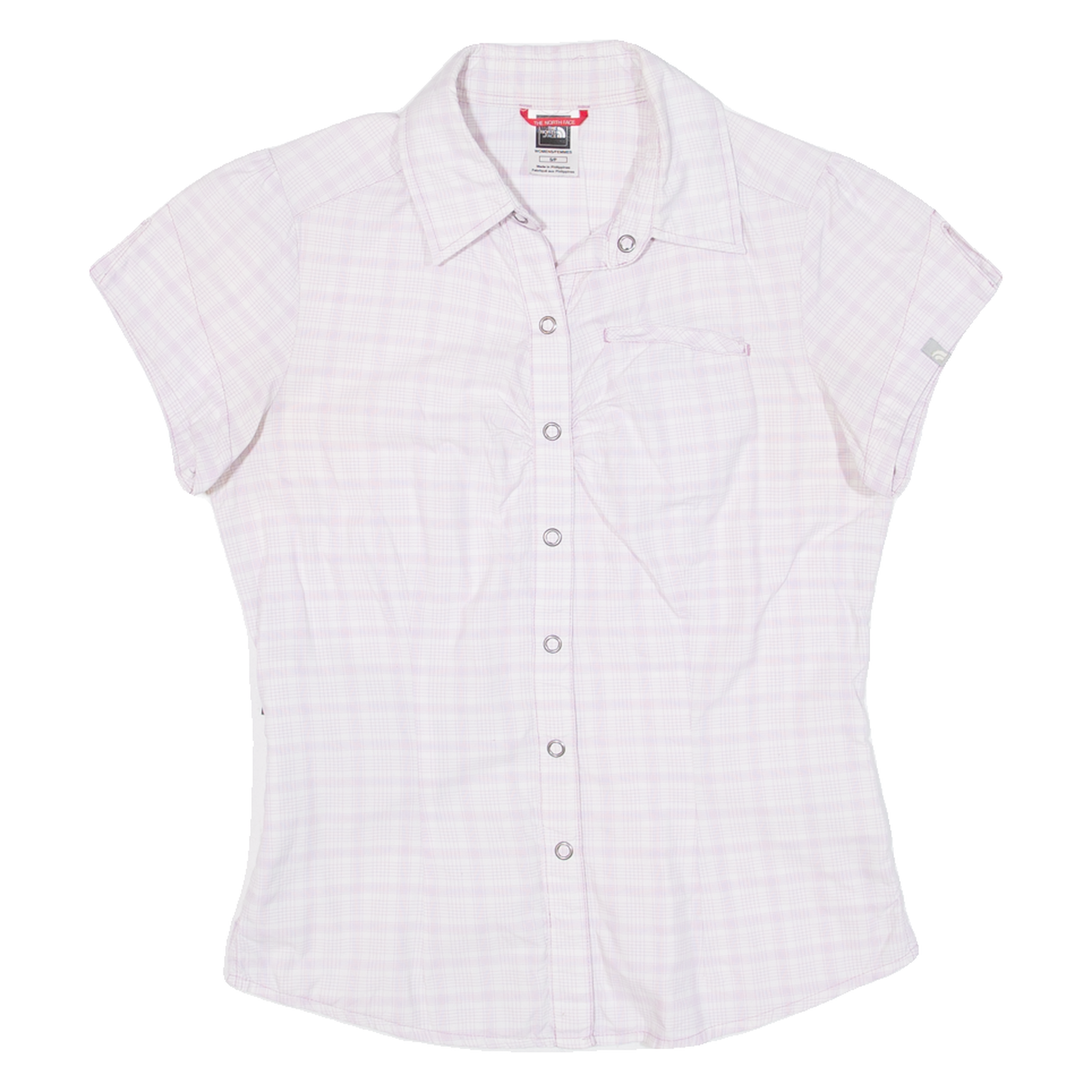 THE NORTH FACE Womens Shirt Pink Check S Refurbished - N/A refurbished available on Cerqular