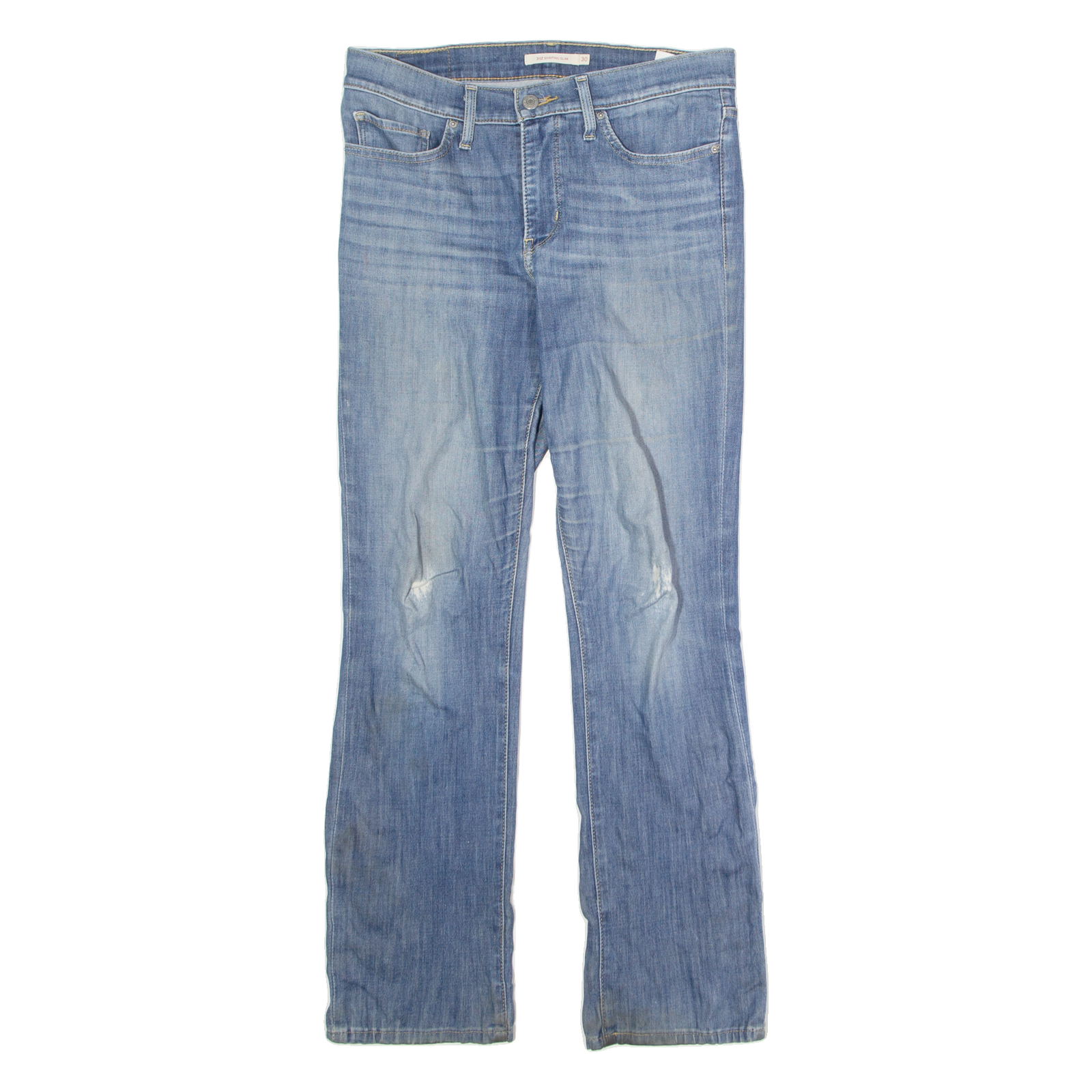LEVI'S 312 Shaping Womens Jeans Blue Slim Straight Stone Wash W30 L30 Refurbished - N/A refurbished available on Cerqular