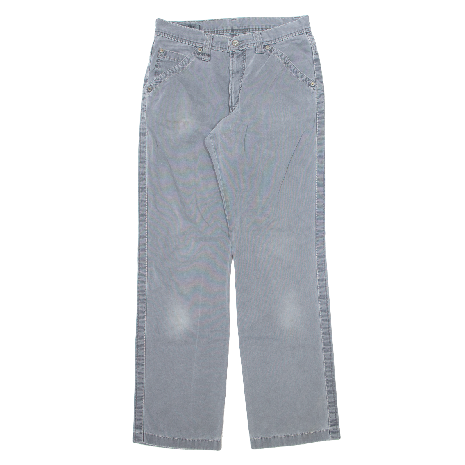 PIONEER Mens Trousers Grey Regular Straight W34 L34 Refurbished - N/A refurbished available on Cerqular