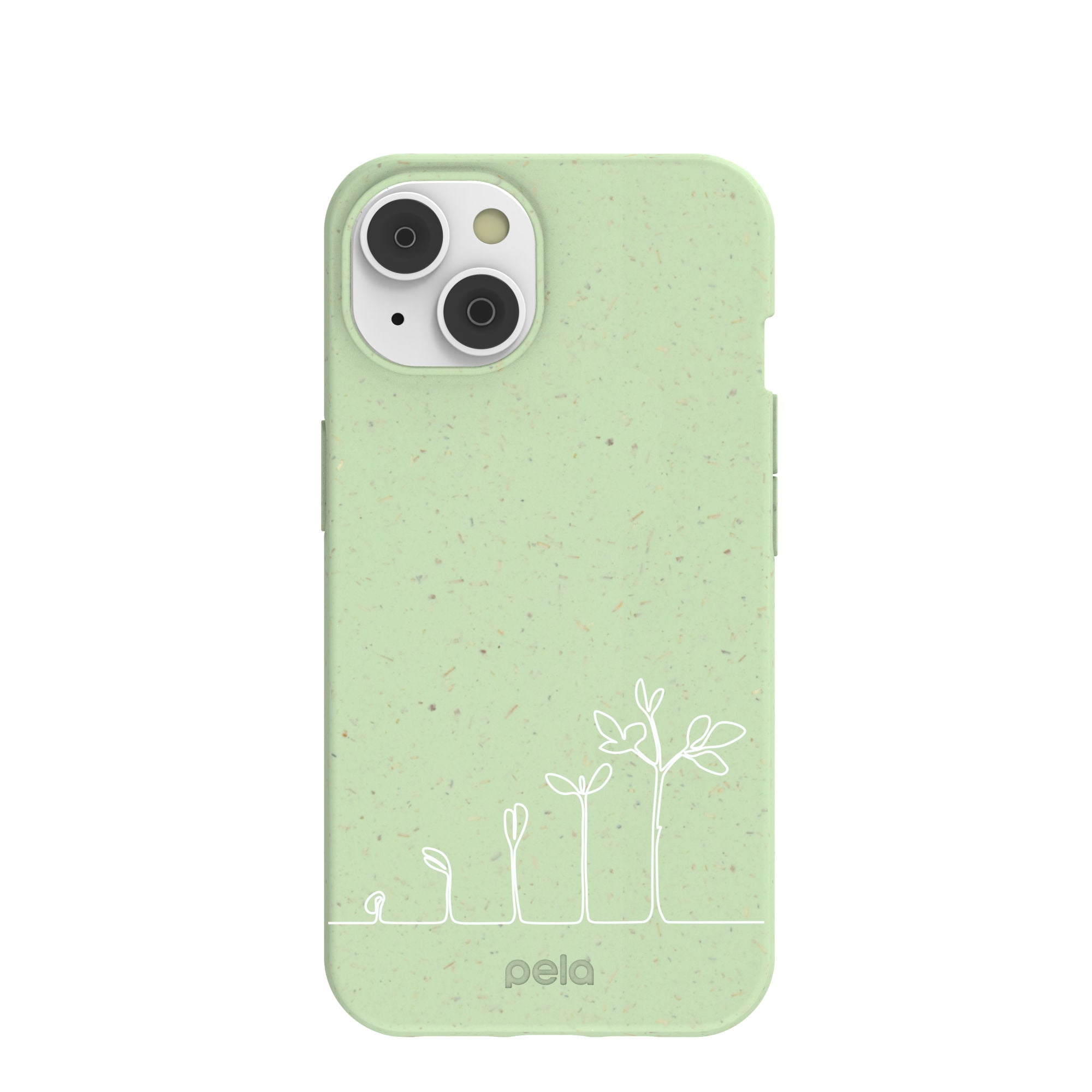 Sage Green Grow and Flourish iPhone 14/16e Case Refurbished - Pela Case refurbished available on Cerqular