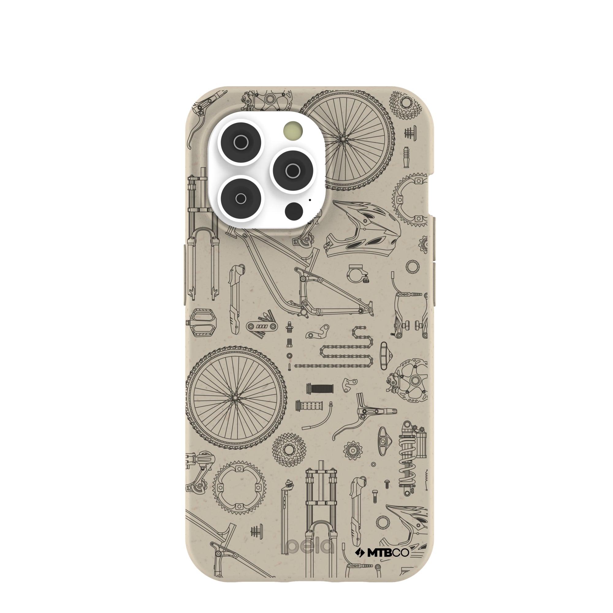 London Fog Changing Gears MTBCO iPhone 14 Pro Case Refurbished - Pela Case refurbished available on Cerqular