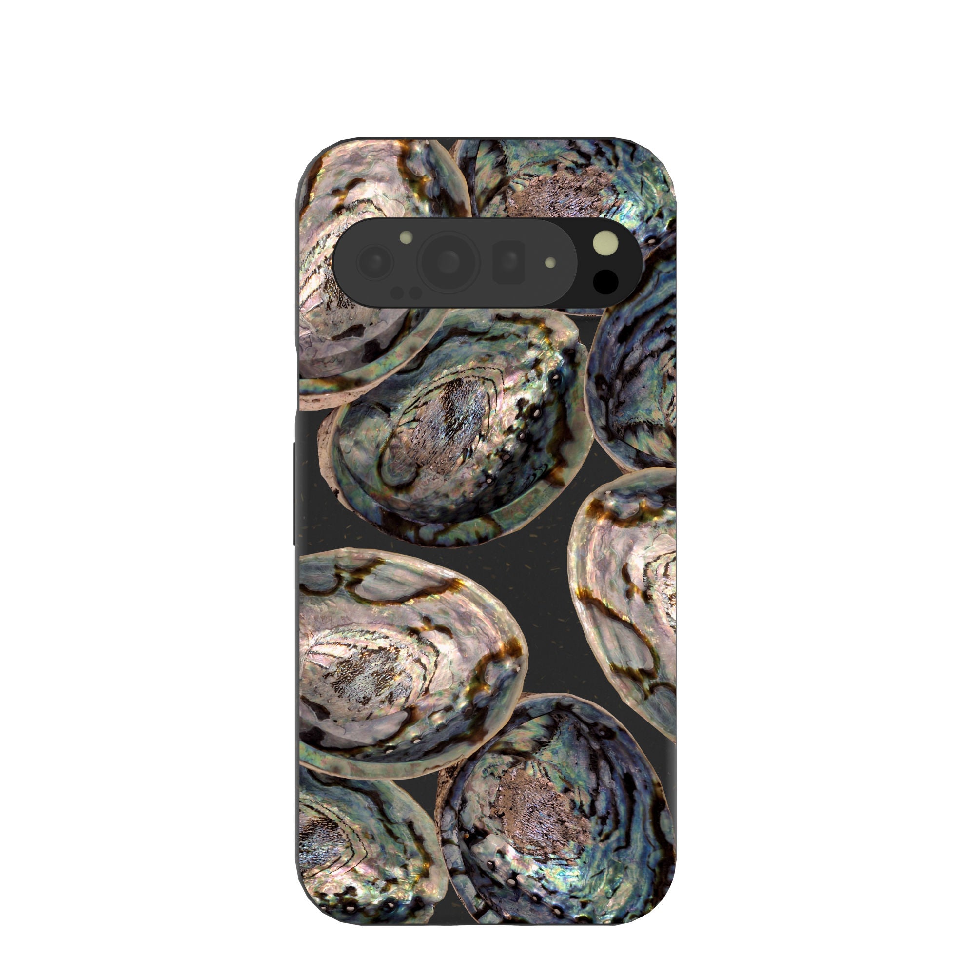 Black Abalone Shells Google Pixel 9 Pro XL Case Refurbished - Pela Case refurbished available on Cerqular