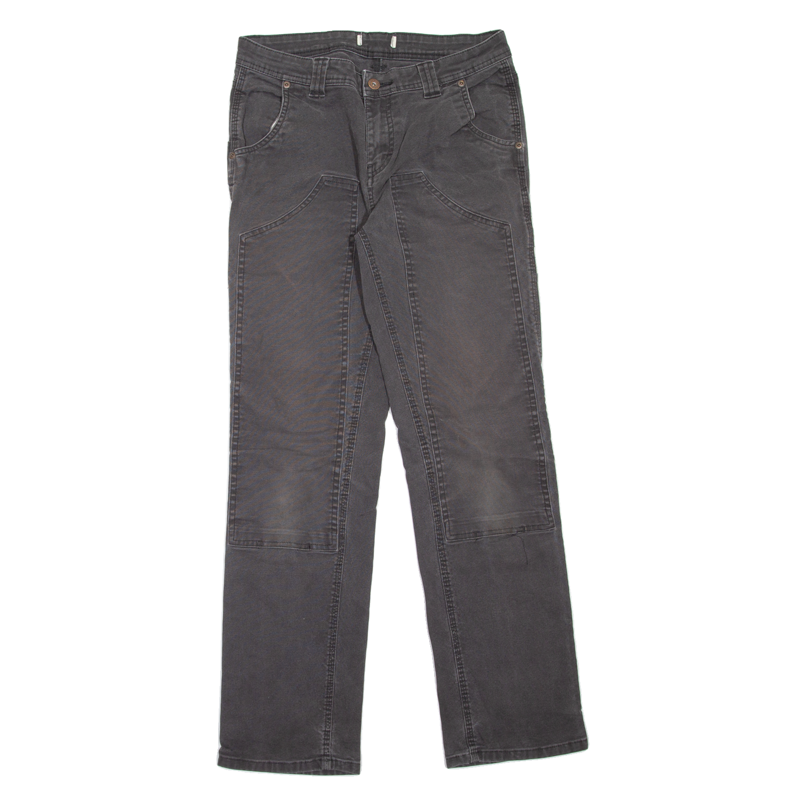 DICKIES Double Knee Carpenter Workwear Womens Jeans Grey Slim Straight W30 L30 Refurbished - N/A refurbished available on Cerqular