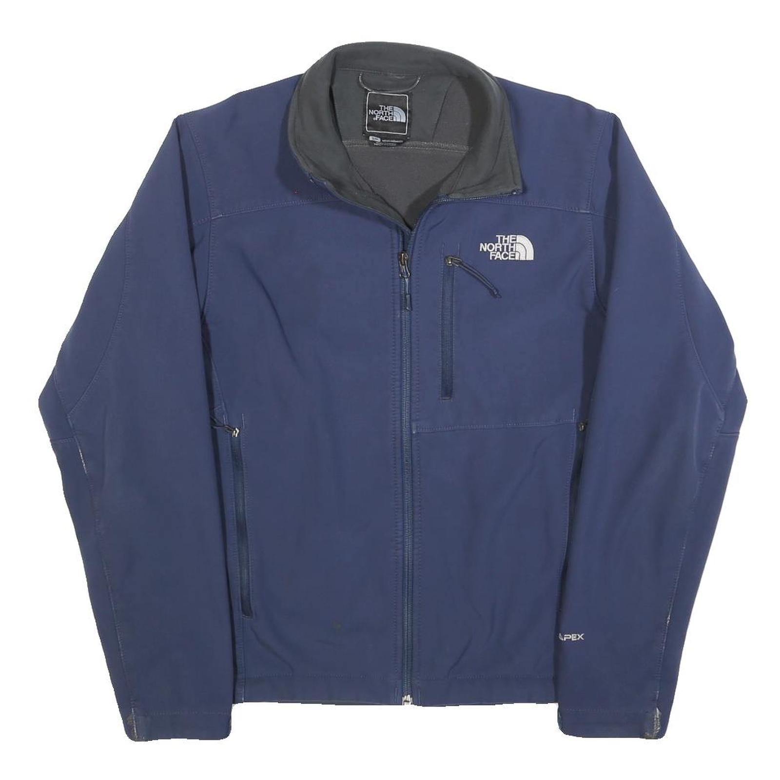 THE NORTH FACE Mens Blue Softshell Jacket S Polyester Blend Zip Outdoor Athletic Refurbished - N/A refurbished available on Cerqular