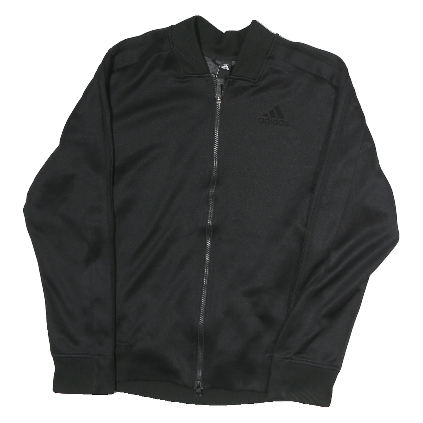 ADIDAS Mens Black Sports Track Jacket S Polyester Zip Athletic Comfort Casual Refurbished - N/A refurbished available on Cerqular