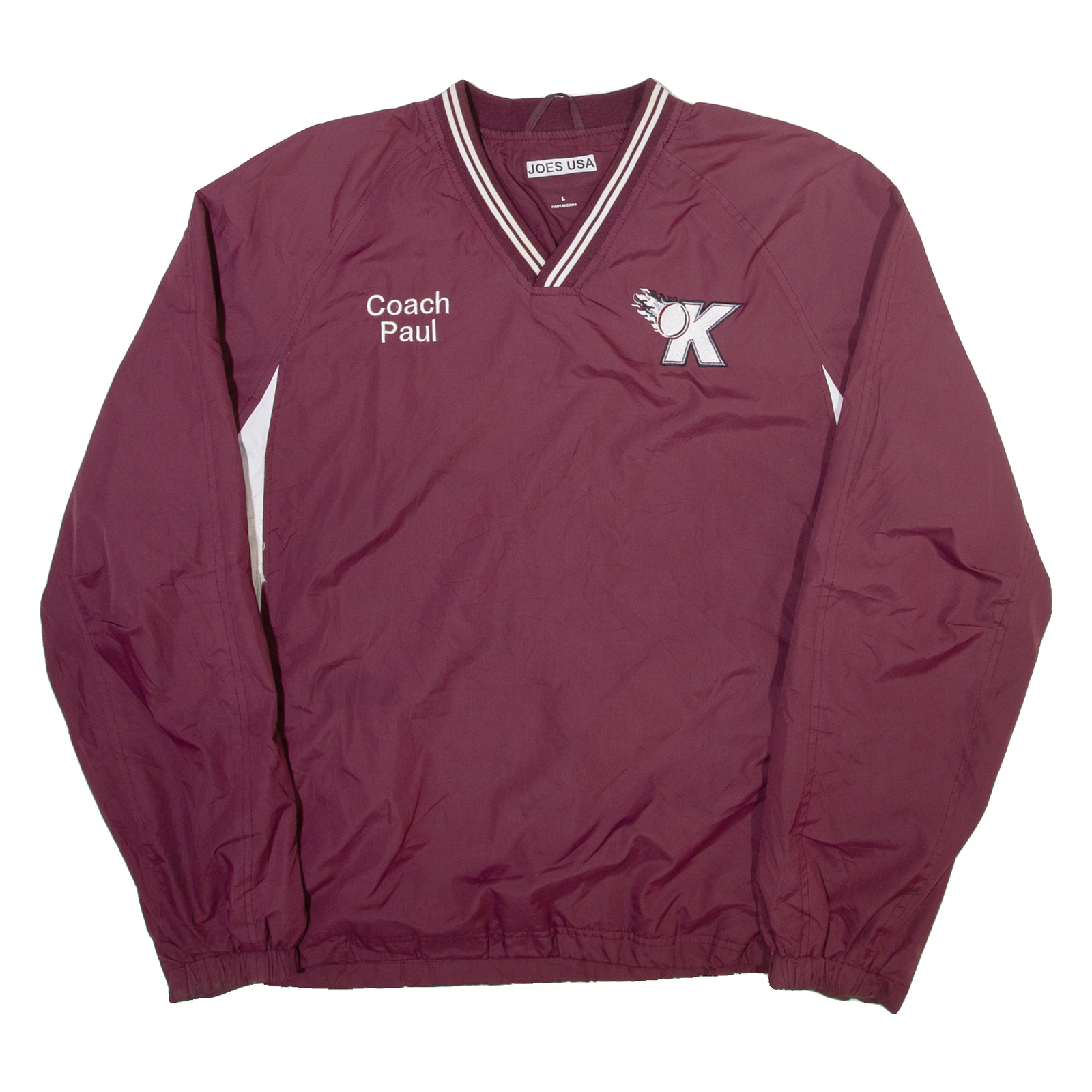 JOE'S USA Mens Sweatshirt Maroon V-Neck L Refurbished - N/A refurbished available on Cerqular