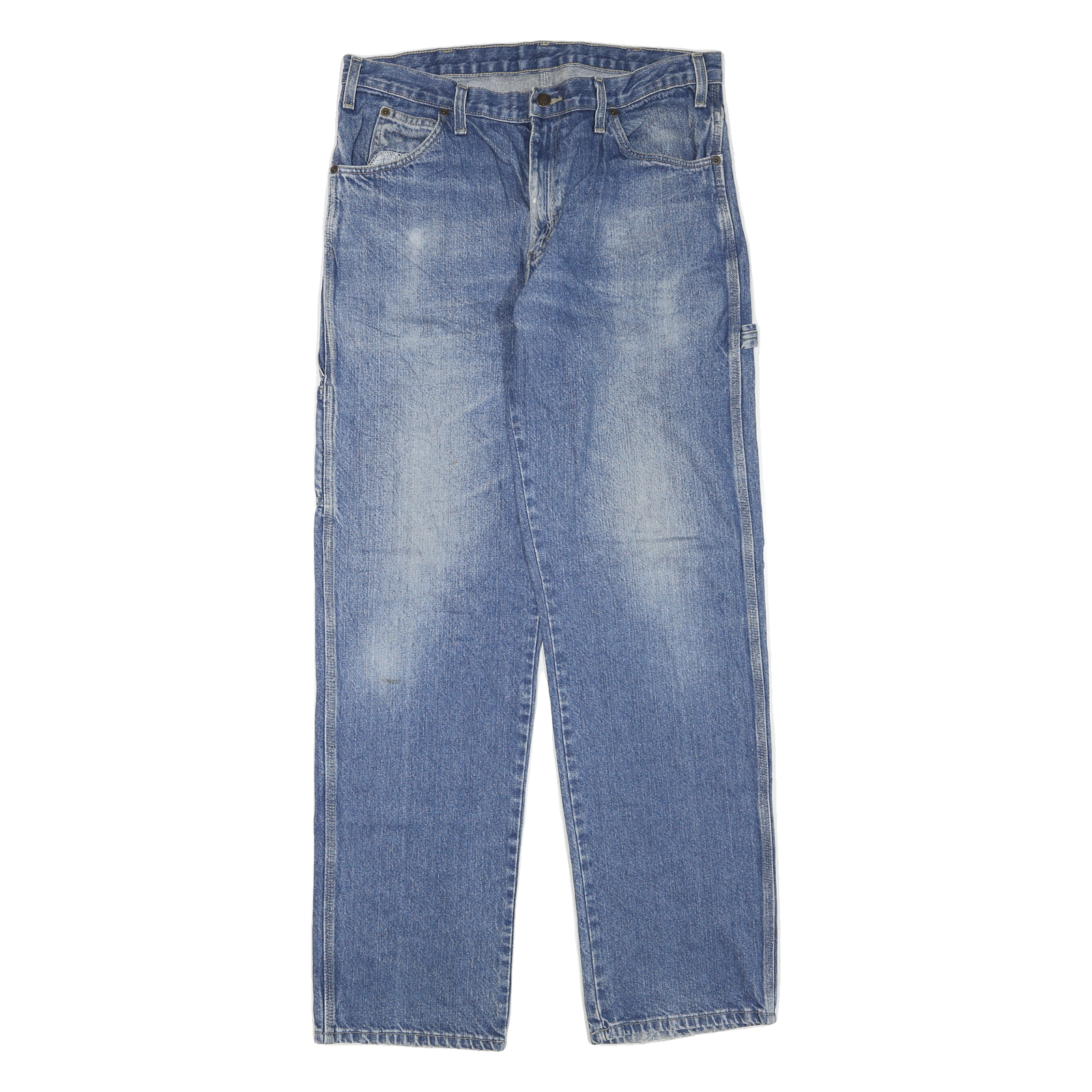 DICKIES Mens Jeans Blue Regular Straight Denim Medium W34 L34 Workwear Casual Refurbished - N/A refurbished available on Cerqular