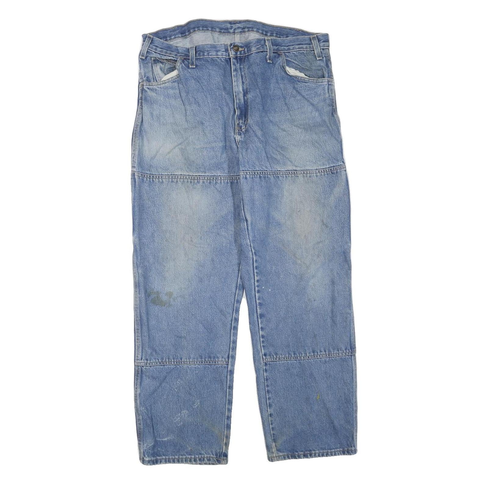 DICKIES Mens Jeans Blue Regular Loose Denim Medium W38 L32 Workwear Utility Refurbished - N/A refurbished available on Cerqular