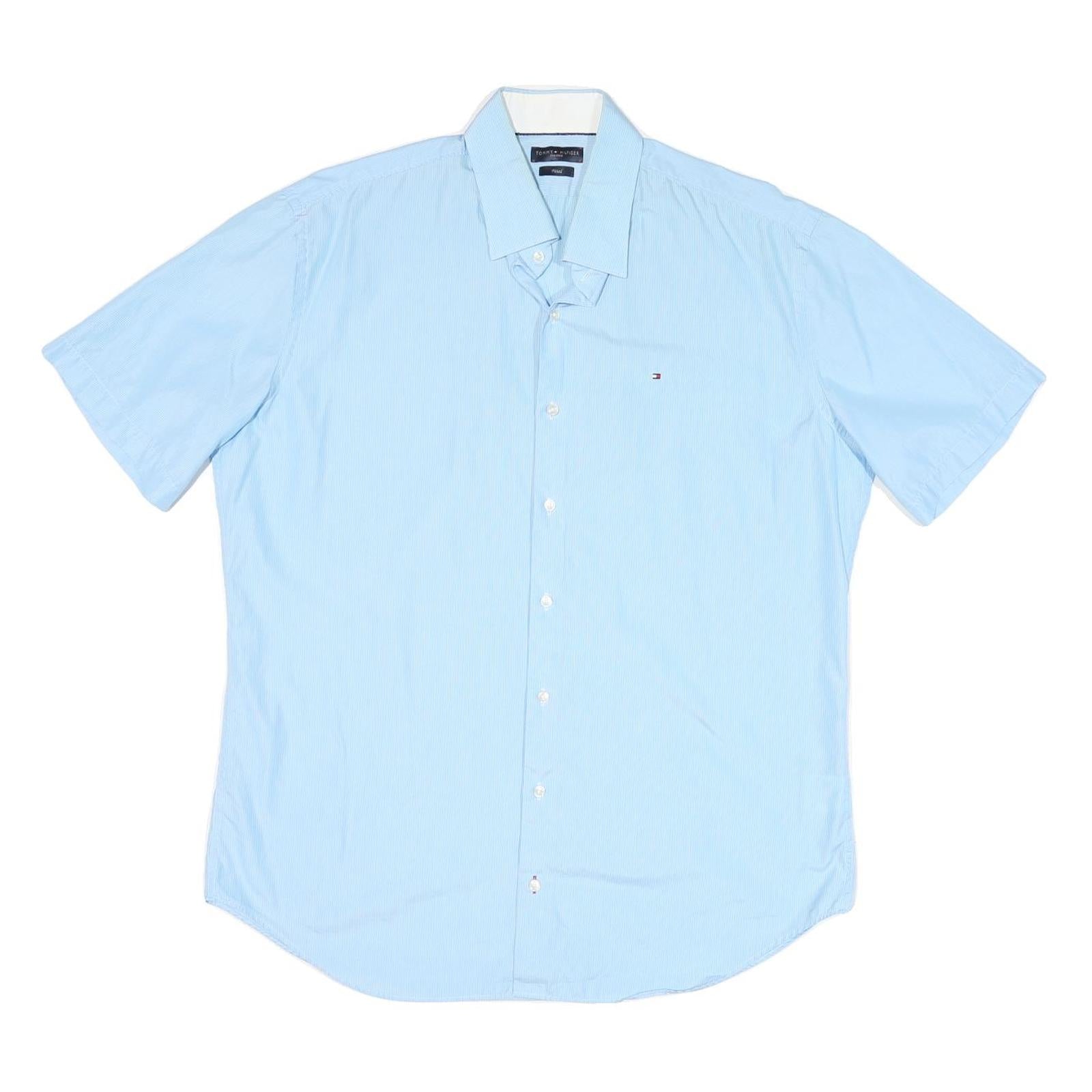 Buy TOMMY HILFIGER Mens Blue Short Sleeve Shirt L Casual Cotton Blend Summer Refurbished - $33.79 TOMMY HILFIGER Mens Blue Short Sleeve Shirt L Casual Cotton Blend Summer Refurbished - N/A refurbished available on Cerqular