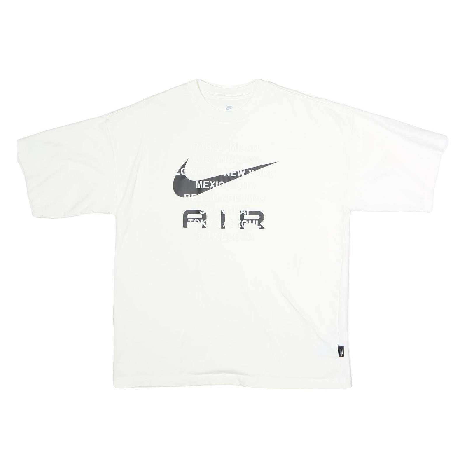 NIKE Mens White Air Graphic T-Shirt M Short Sleeve Crew Neck Cotton Casual Refurbished - N/A refurbished available on Cerqular