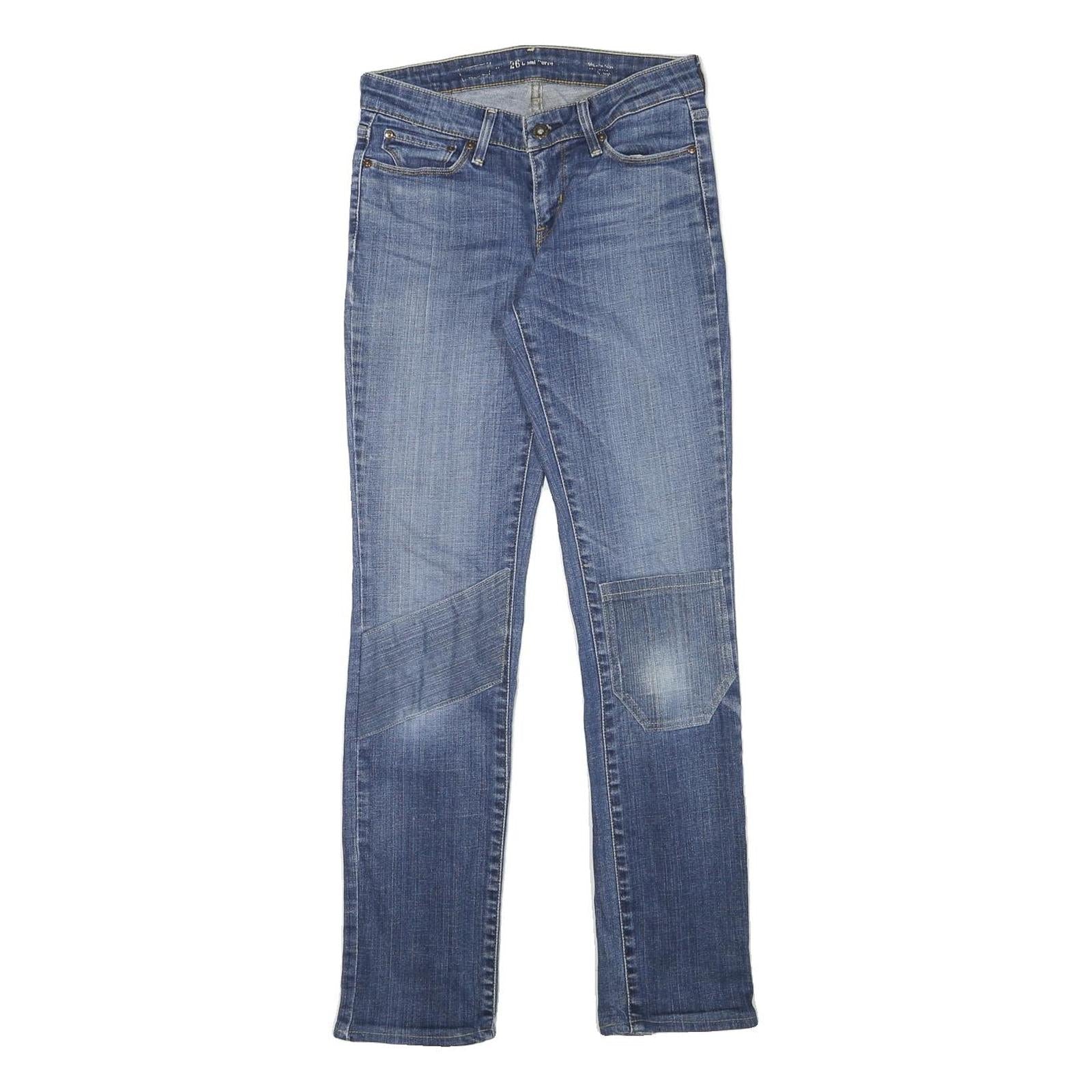 LEVI'S Womens Jeans Blue Slim Skinny Denim Medium W26 L29 Stretch Cotton Blend Refurbished - N/A refurbished available on Cerqular