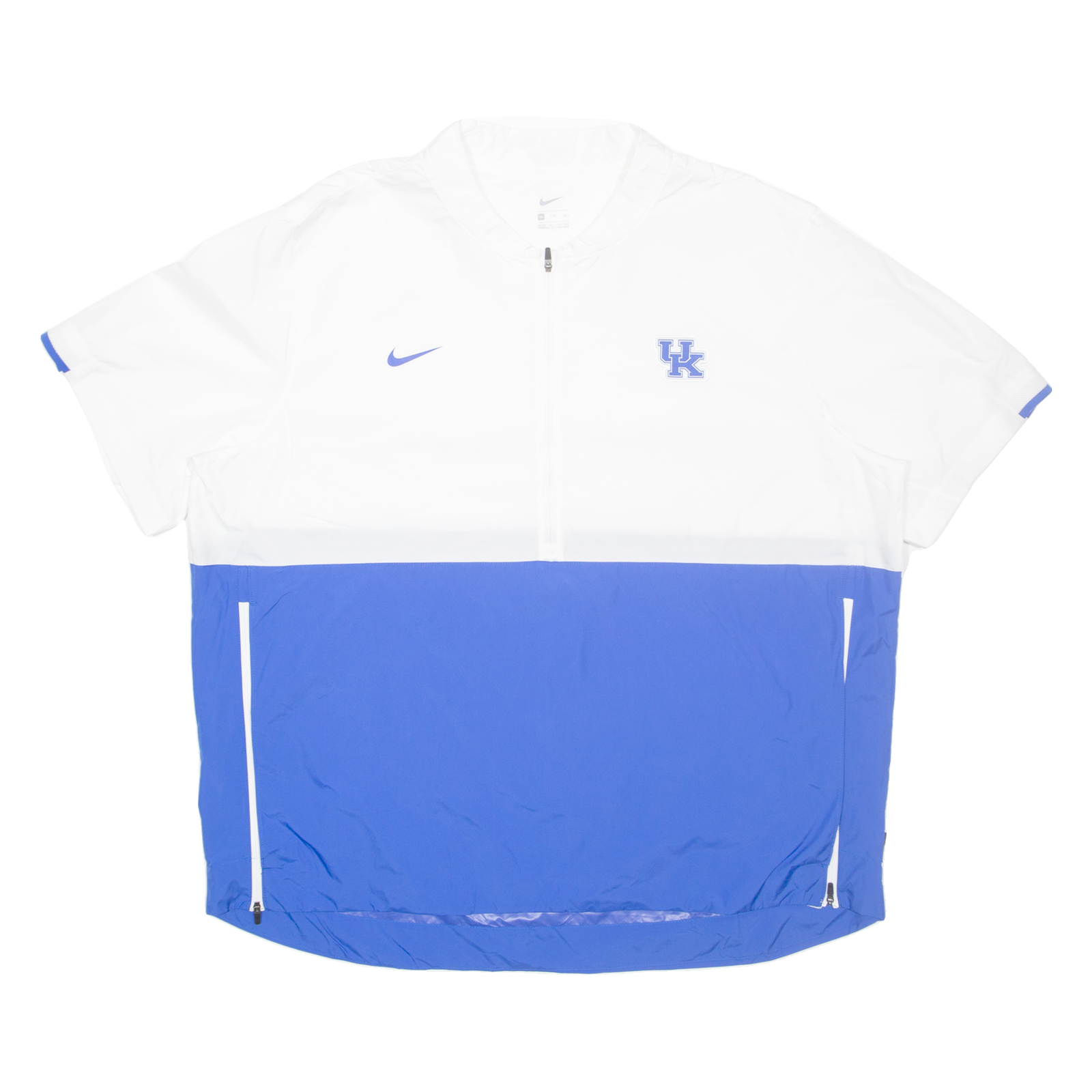 NIKE Lightweight Short Sleeve Mens Anorak Jacket White 2XL Refurbished - N/A refurbished available on Cerqular