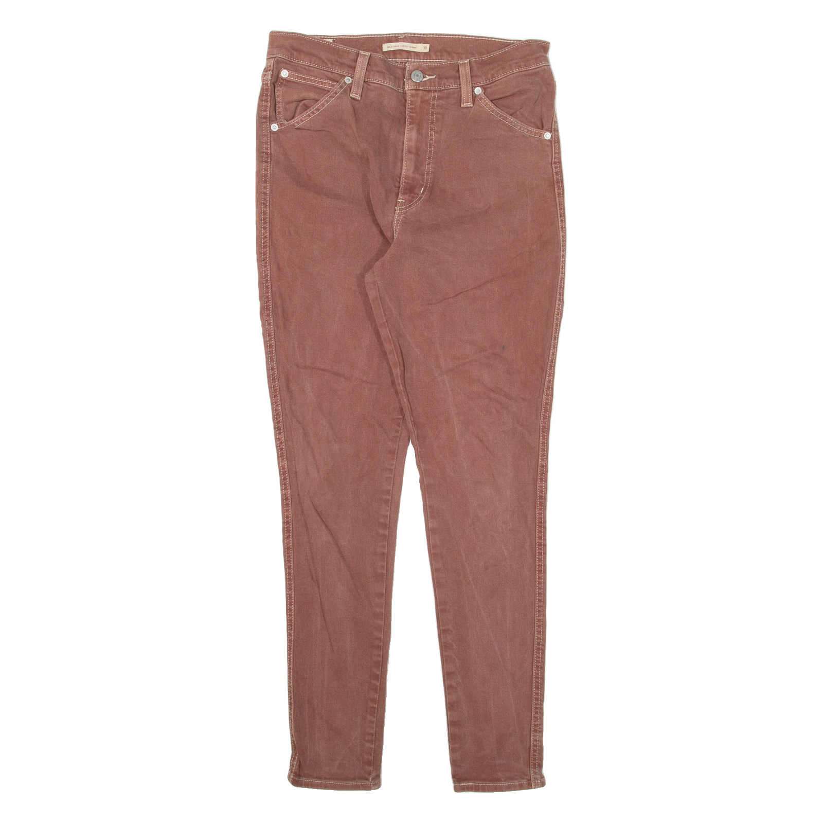 LEVI'S Mile High BIG E Womens Jeans Red Slim Skinny W30 L28 Refurbished - N/A refurbished available on Cerqular