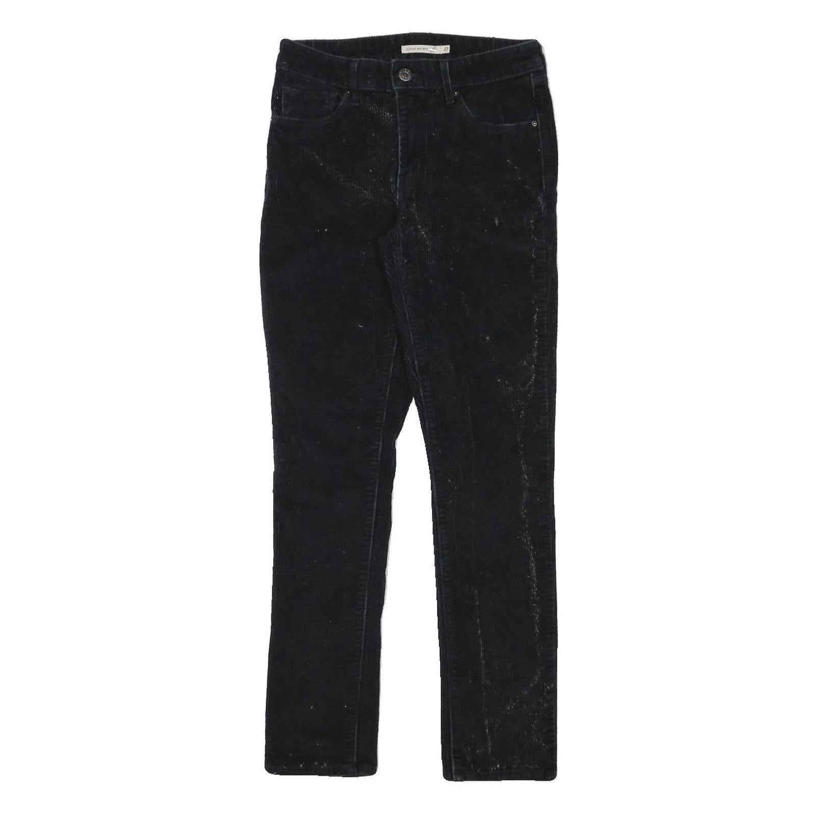 LEVI'S Womens Cotton Blend Black Slim Skinny Trousers W25 L27 Fashion Casual Refurbished - N/A refurbished available on Cerqular