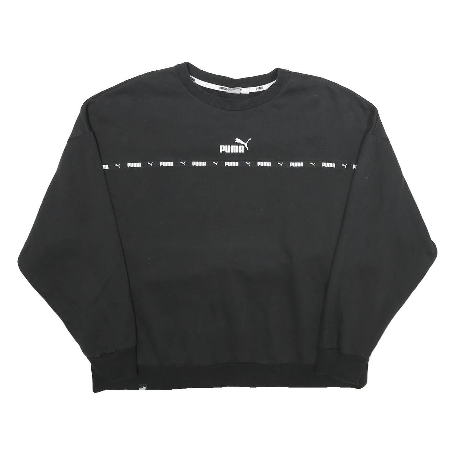 Buy PUMA Mens Black Crew Neck Sweatshirt XL Cotton Blend Logo Tape Casual Refurbished - $35.09 PUMA Mens Black Crew Neck Sweatshirt XL Cotton Blend Logo Tape Casual Refurbished - N/A refurbished available on Cerqular